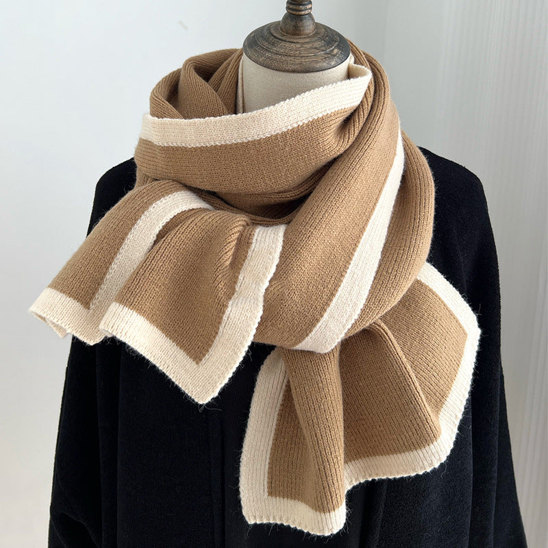 Color Matching Scarf Knitted Wool Scarf (See size chart where applicable)