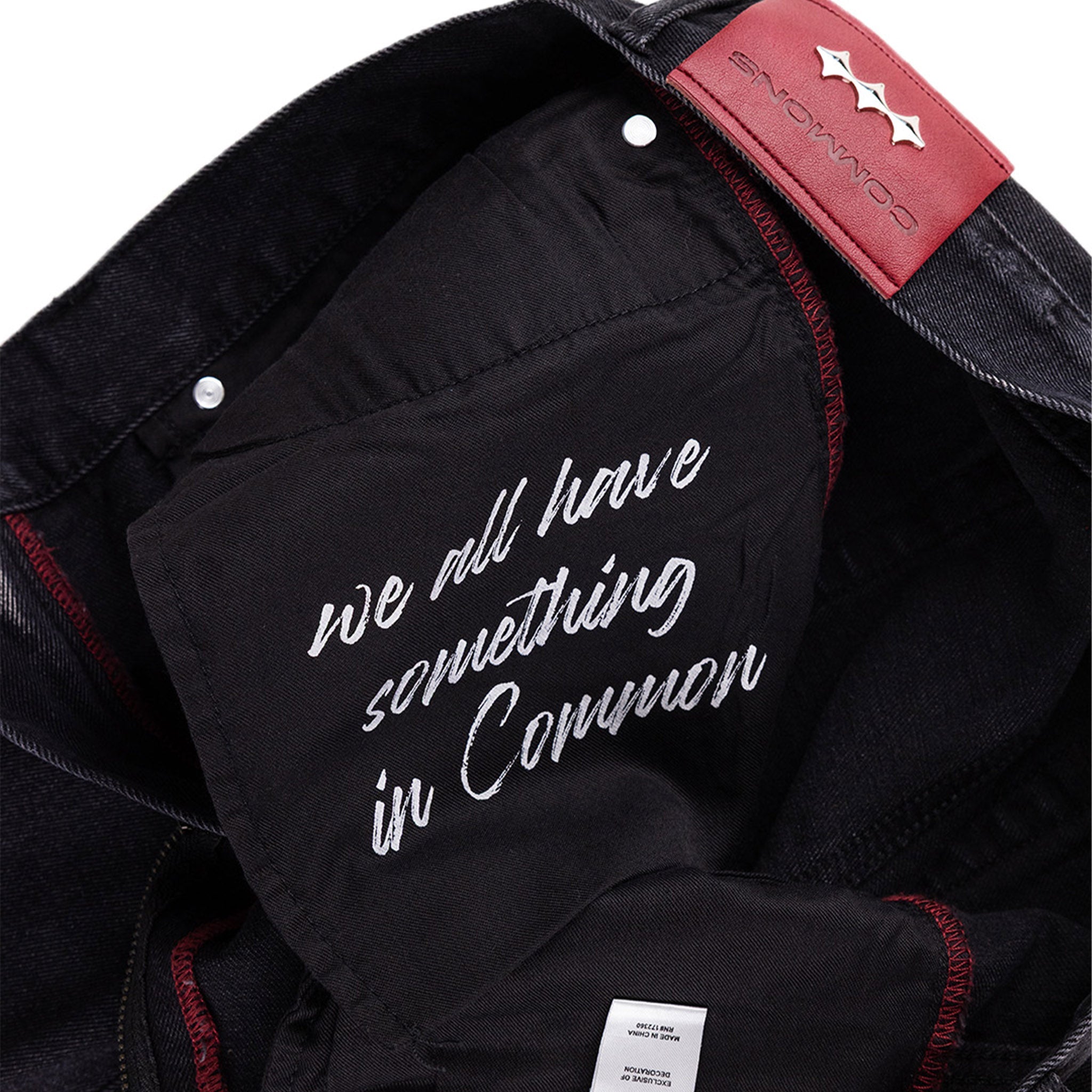 Commons Studios Washed Straight Denim Pant Granite