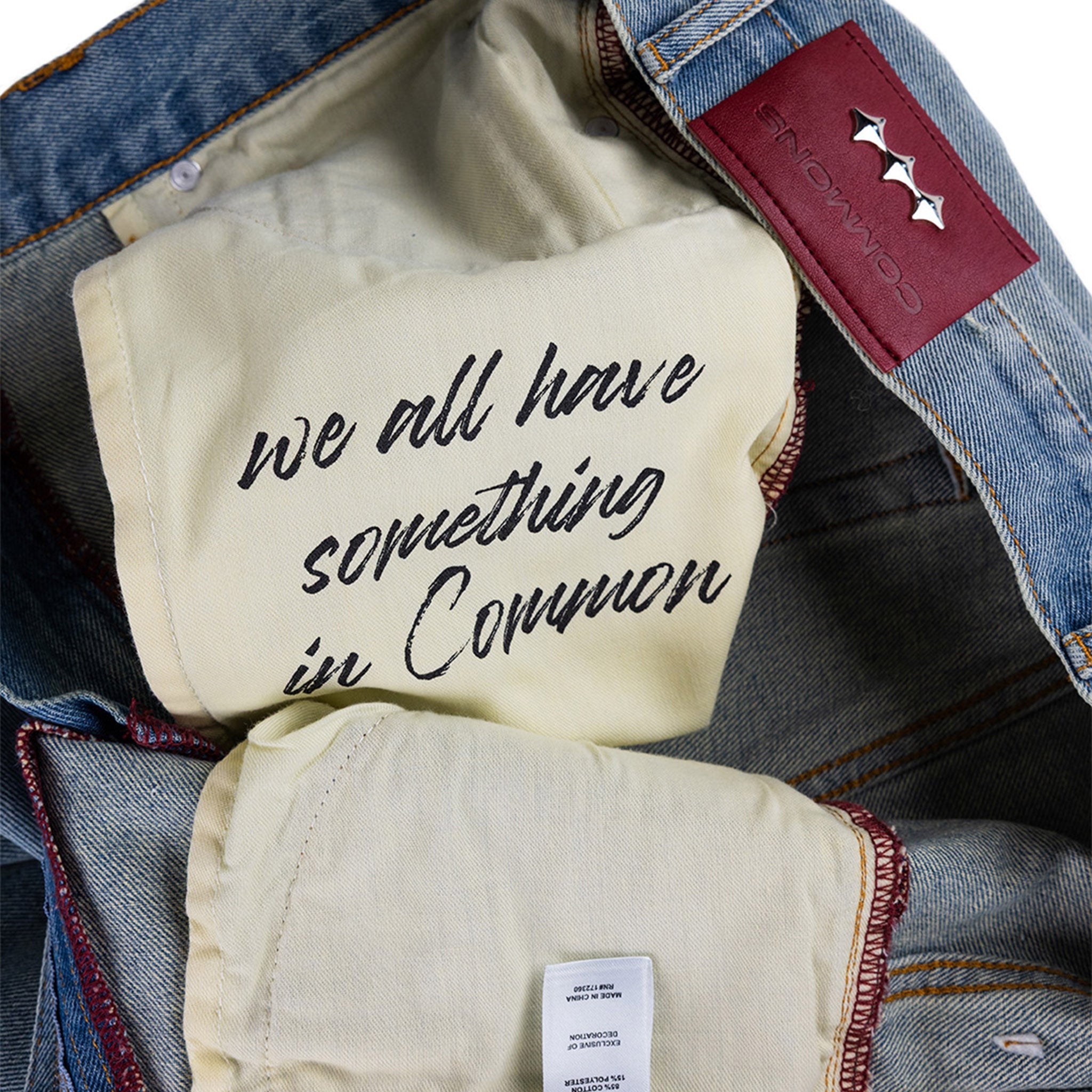 Commons Studios Washed Straight Denim Pant Jade