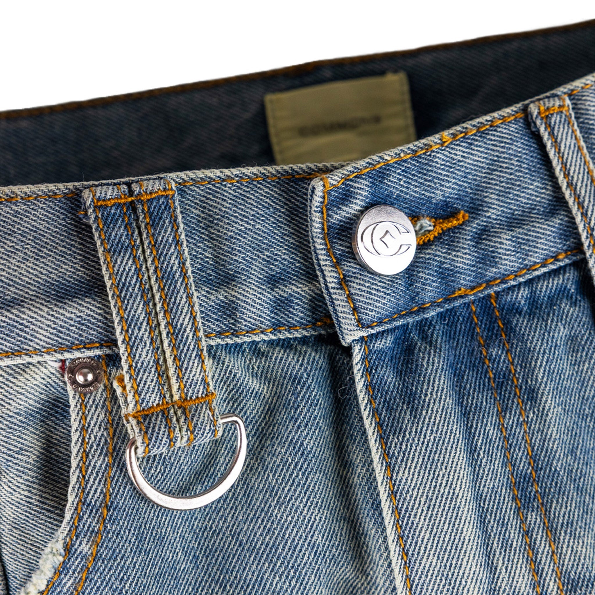 Commons Studios Washed Straight Denim Pant Jade