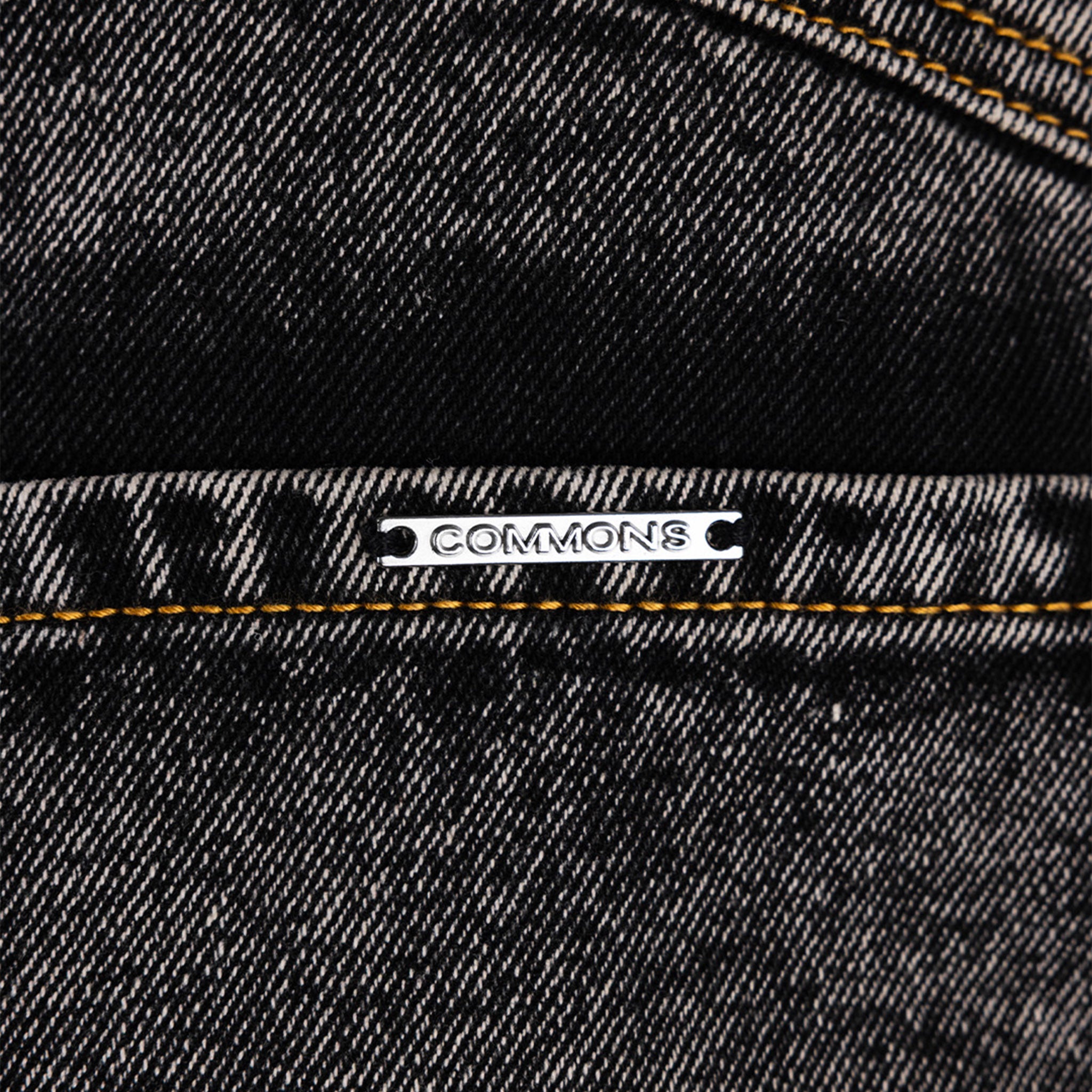 Commons Studios ‘Star’ Washed Denim Short Charcoal