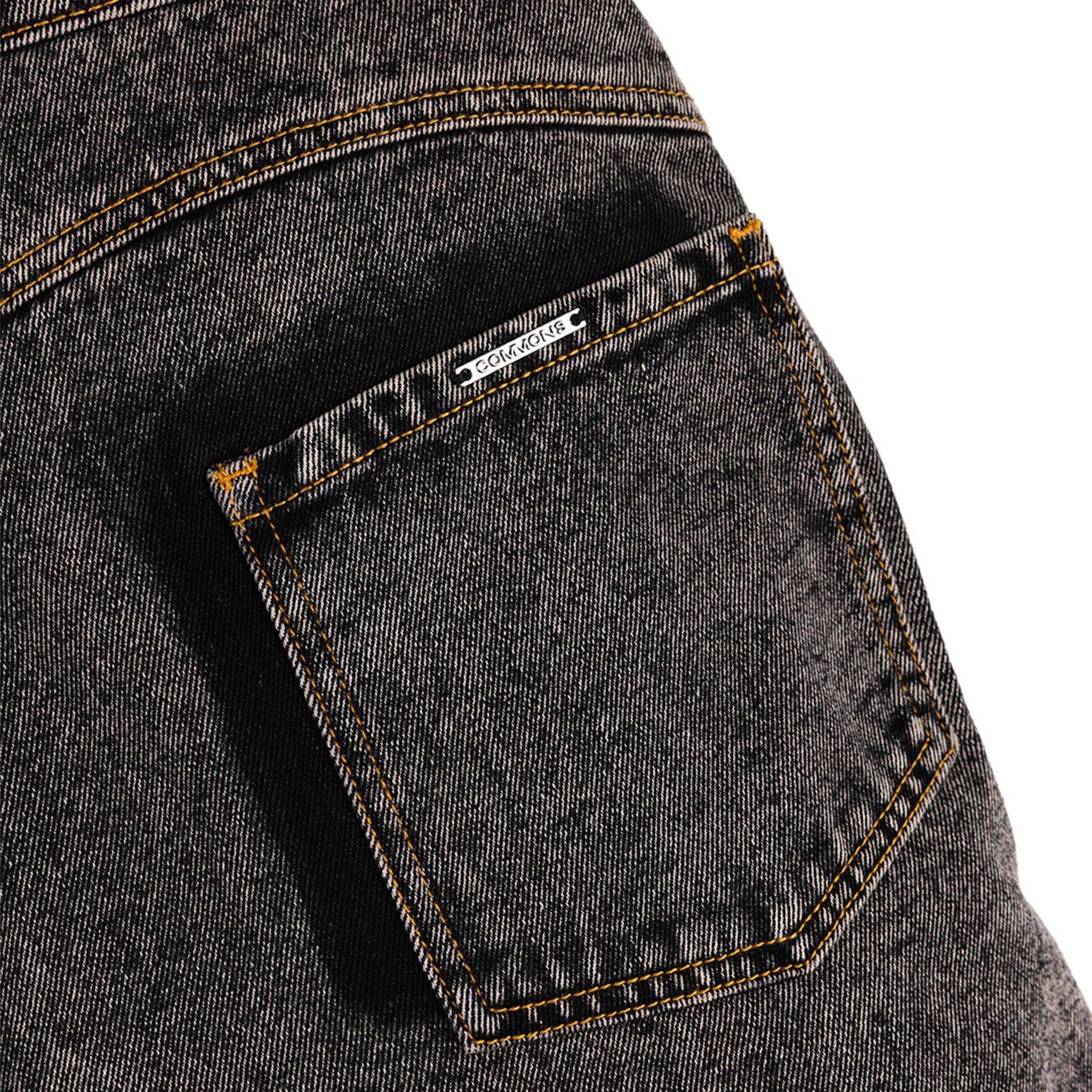 Commons Studios ‘Star’ Washed Denim Short Charcoal