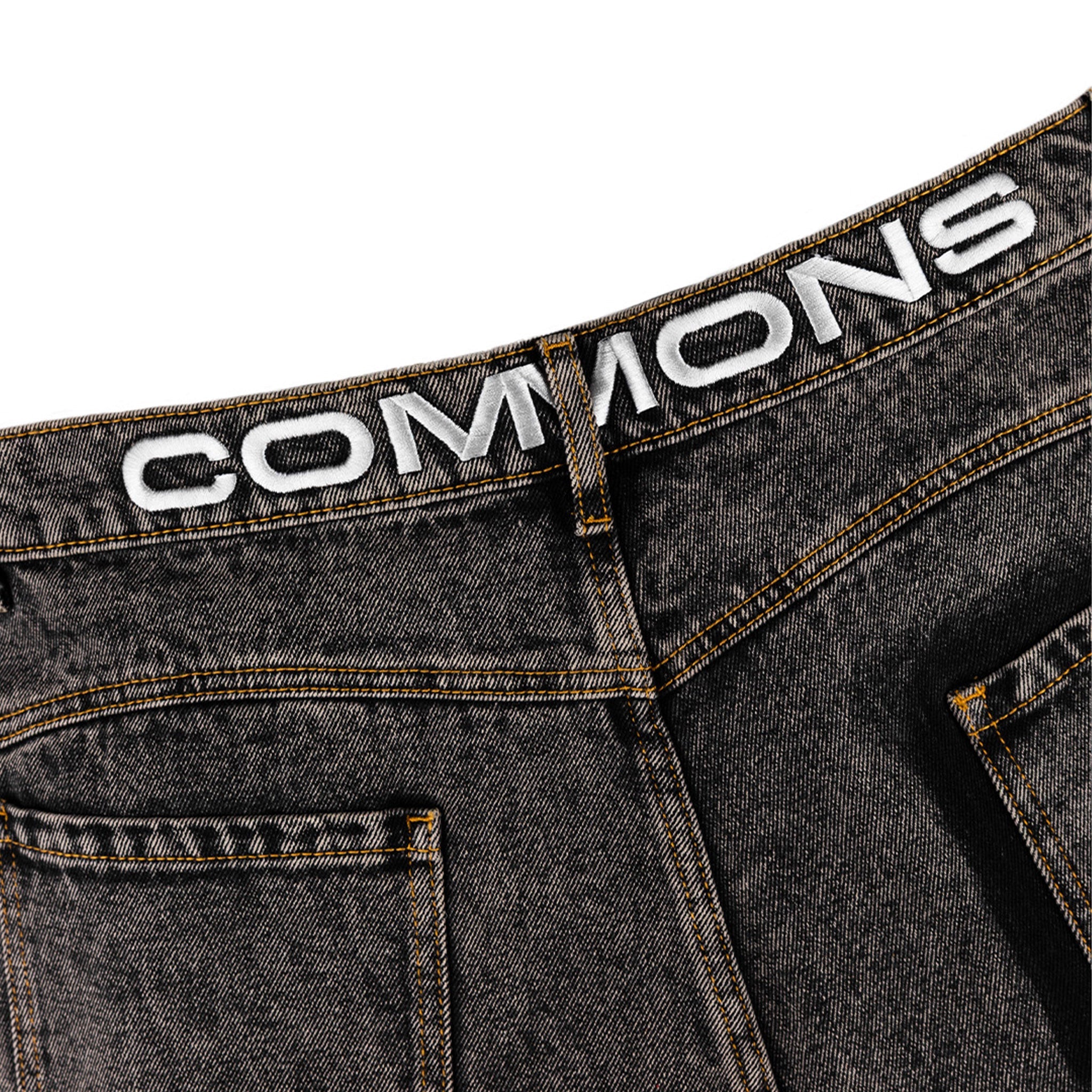 Commons Studios ‘Star’ Washed Denim Short Charcoal
