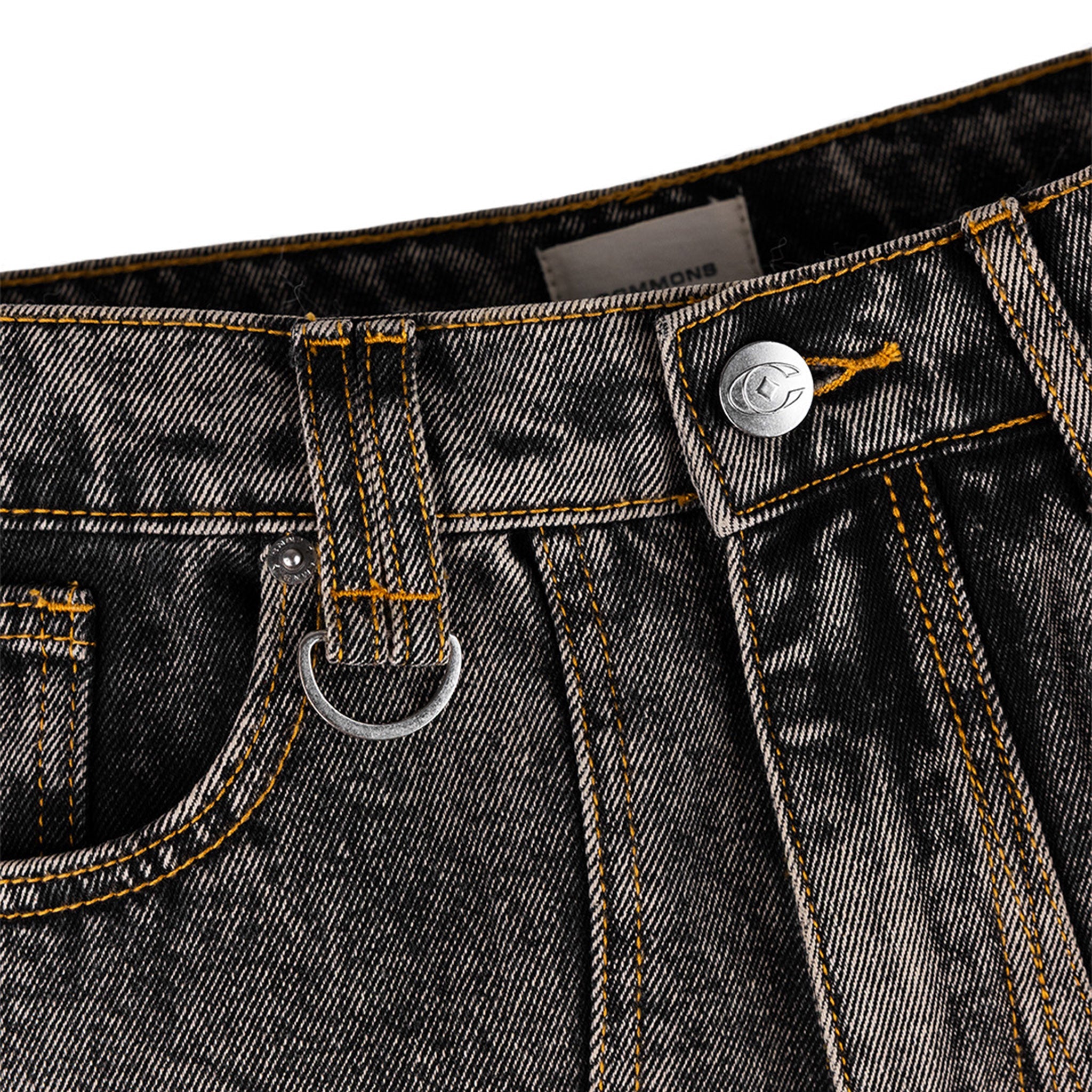 Commons Studios ‘Star’ Washed Denim Short Charcoal