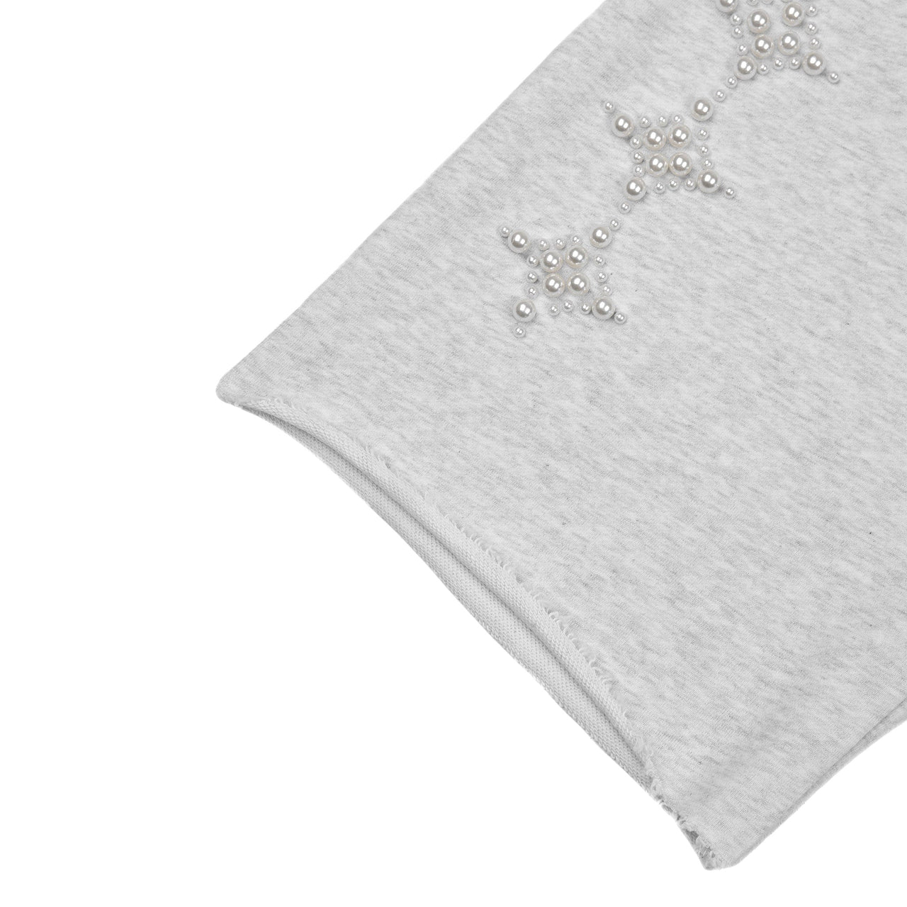 Commons Pearled Star Sweatshort Heather Grey