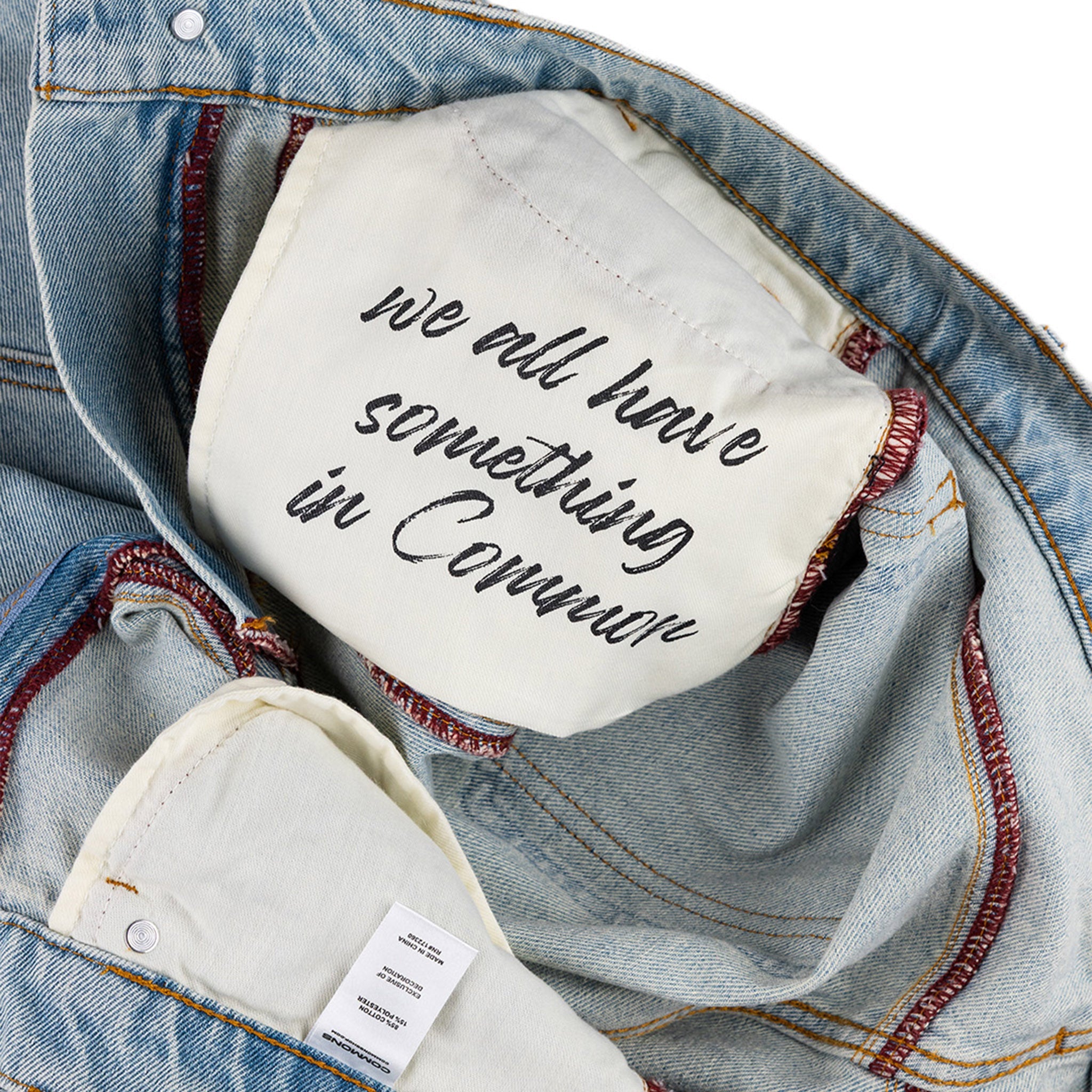 Commons Studios ‘Star’ Washed Denim Short Iceberg