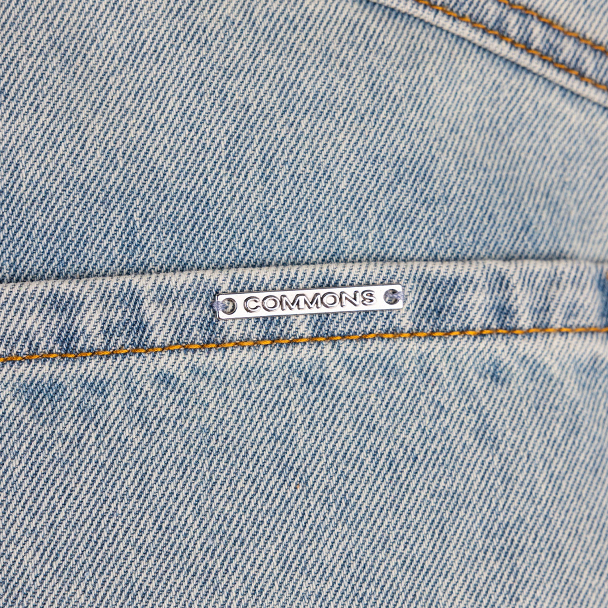 Commons Studios ‘Star’ Washed Denim Short Iceberg
