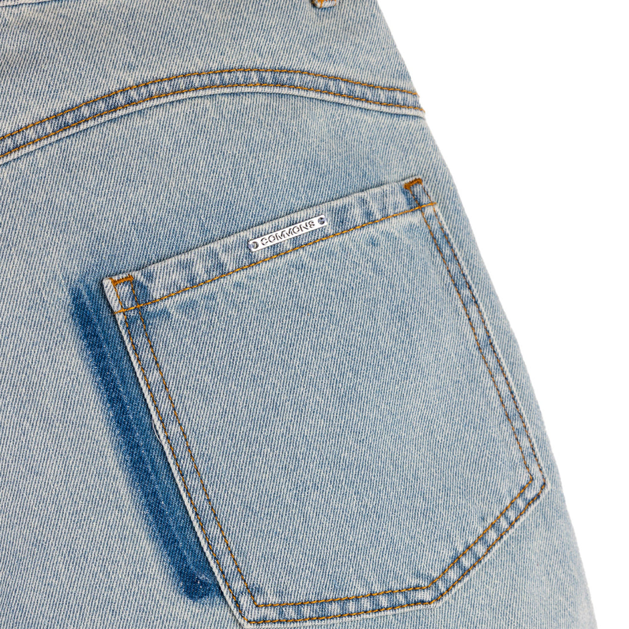 Commons Studios ‘Star’ Washed Denim Short Iceberg