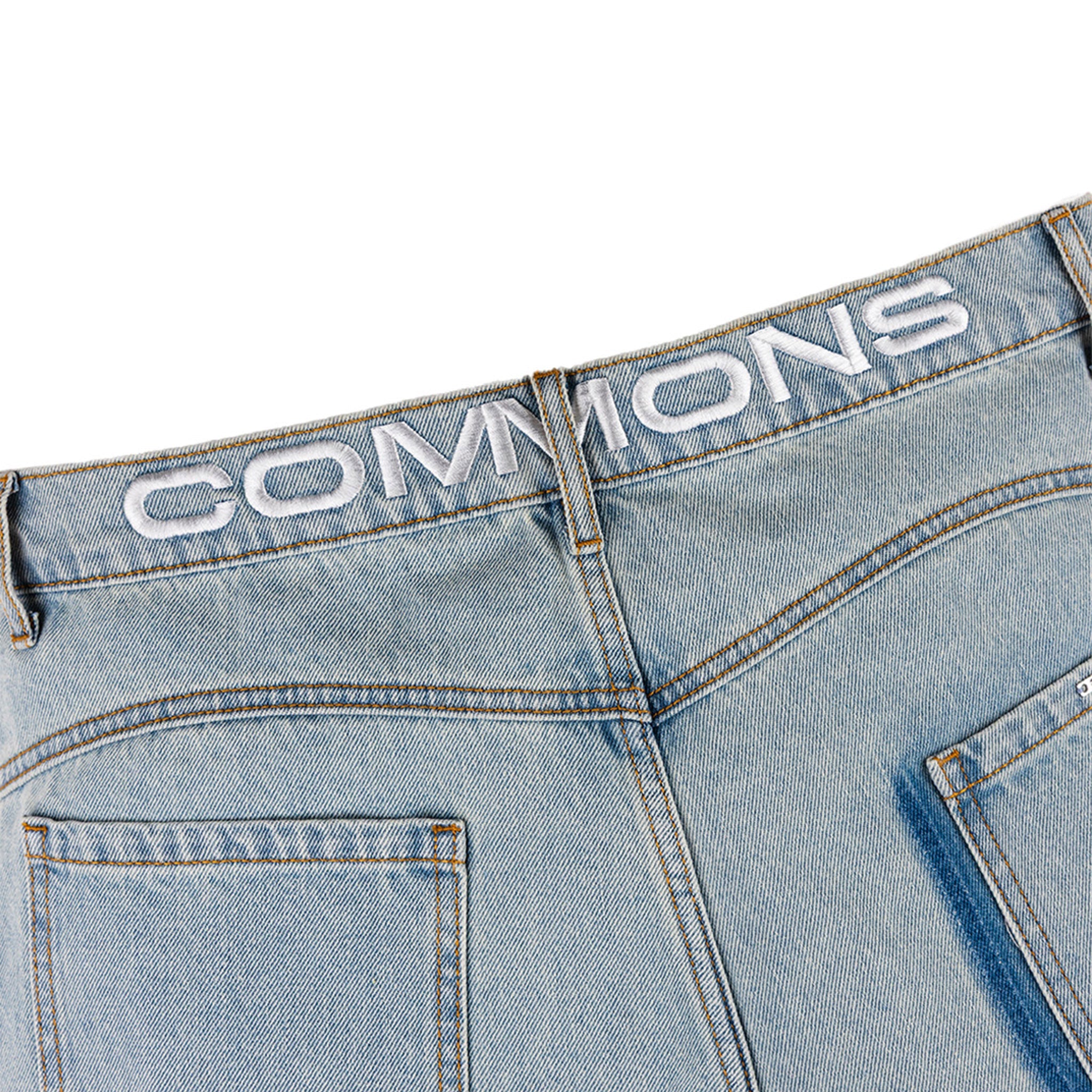 Commons Studios ‘Star’ Washed Denim Short Iceberg