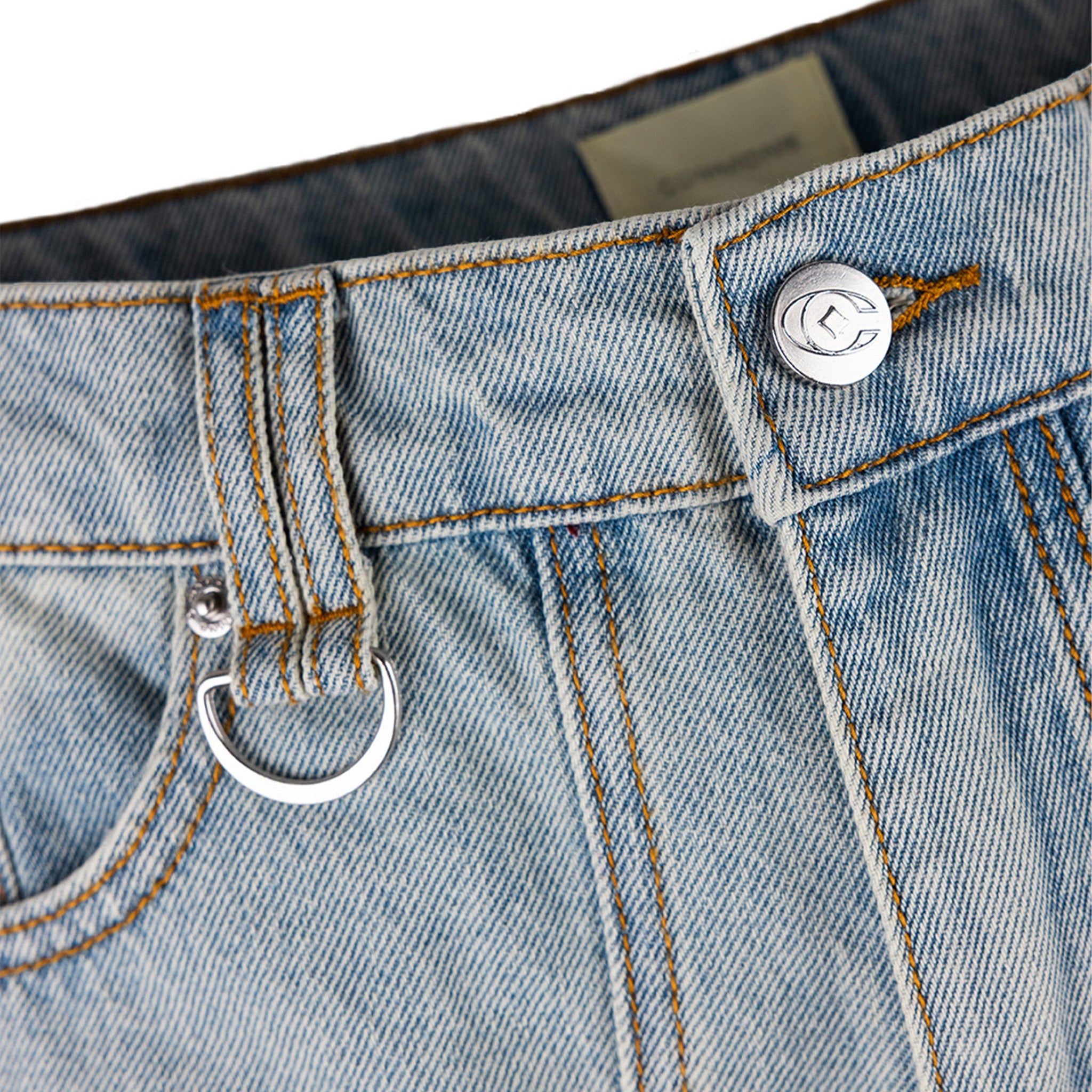 Commons Studios ‘Star’ Washed Denim Short Iceberg