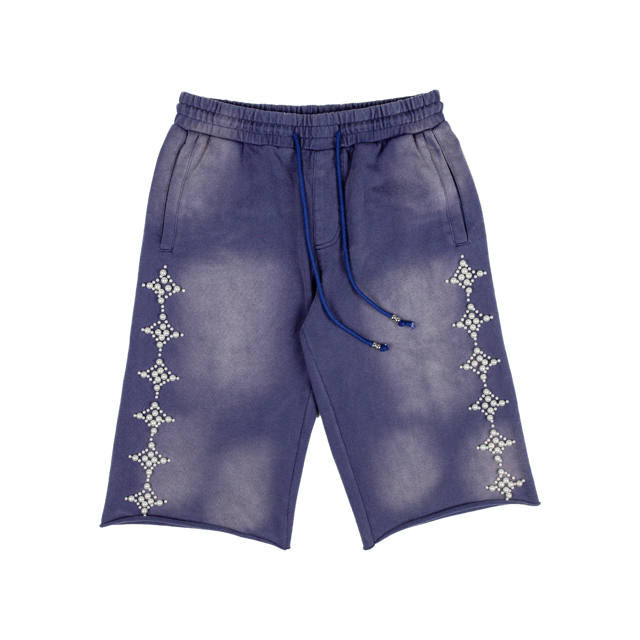 Commons Pearled Star Sweatshort Vintage Navy