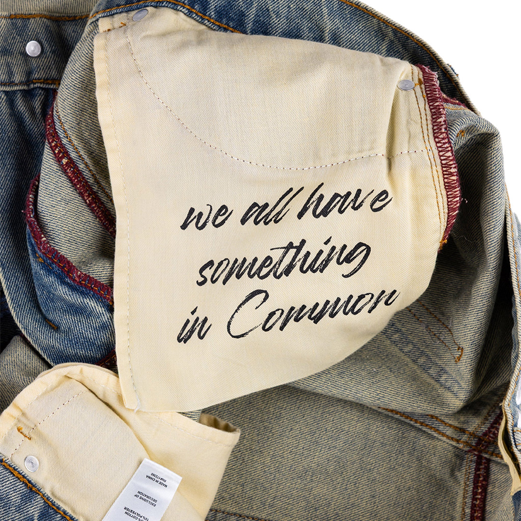 Commons Studios ‘Star’ Washed Denim Short Old Gold