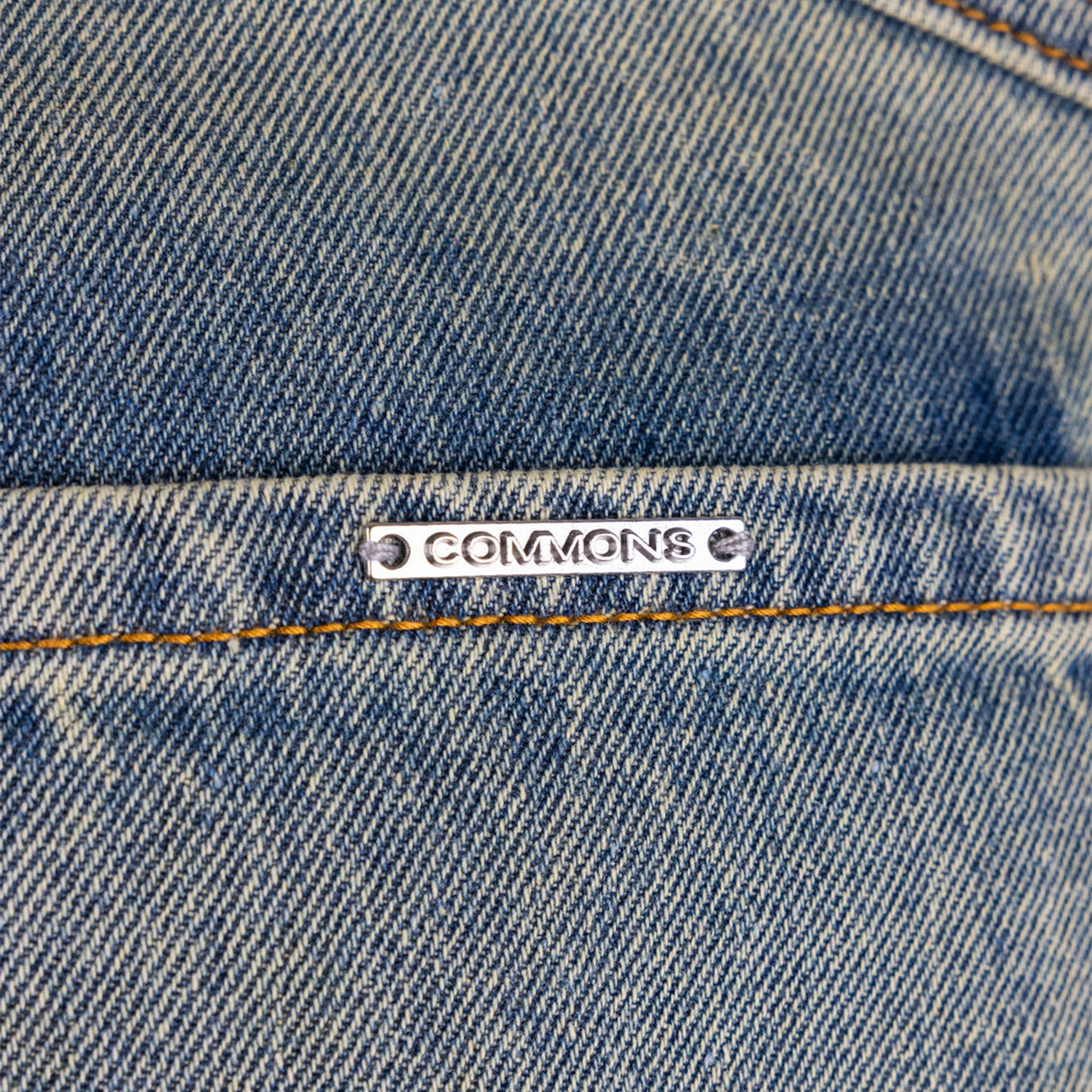 Commons Studios ‘Star’ Washed Denim Short Old Gold