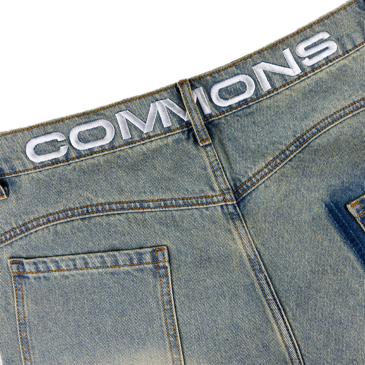 Commons Studios ‘Star’ Washed Denim Short Old Gold