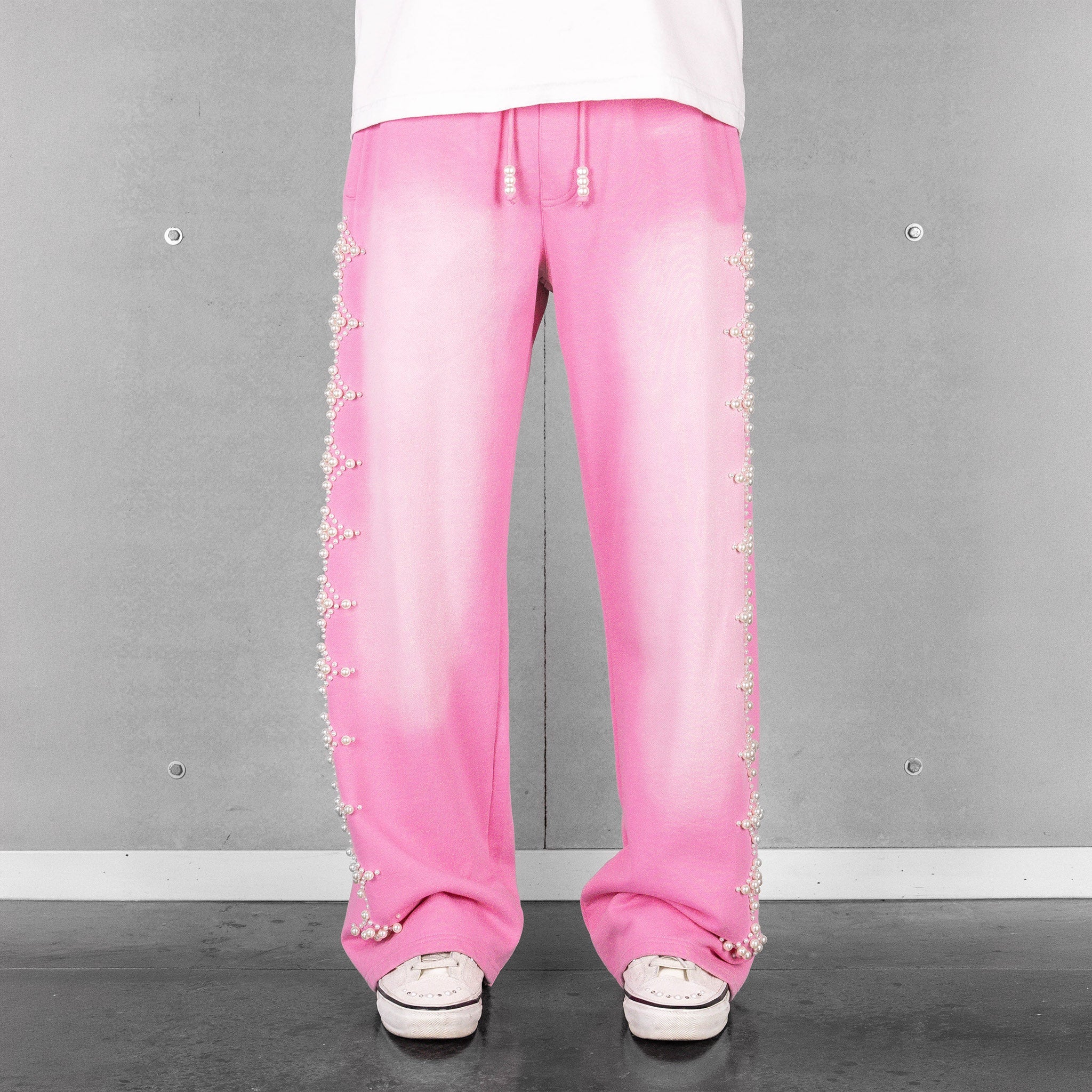 Commons Pearled Star Sweatpants Faded Pink