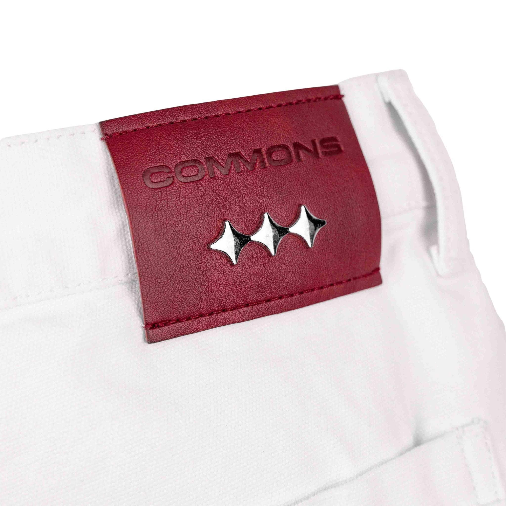 Commons Double Knee Star Denim Pant White