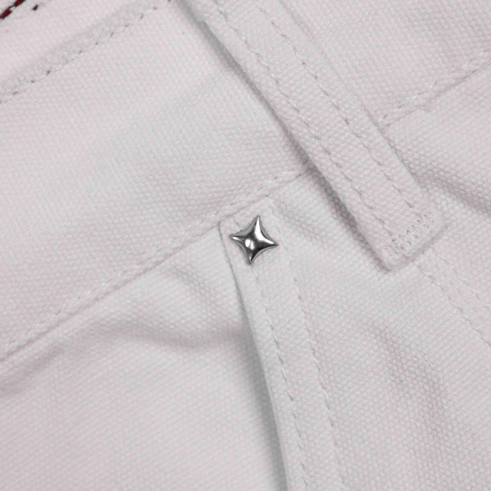 Commons Double Knee Star Denim Pant White