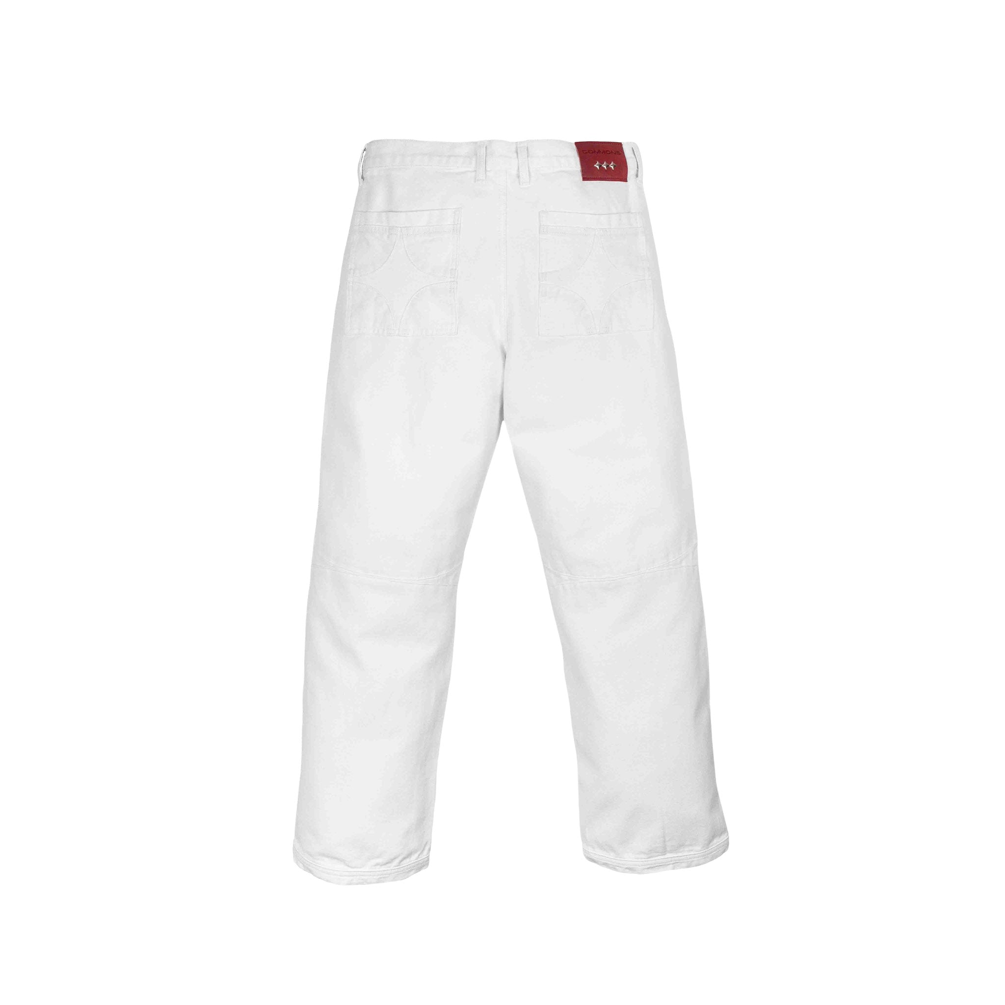 Commons Double Knee Star Denim Pant White