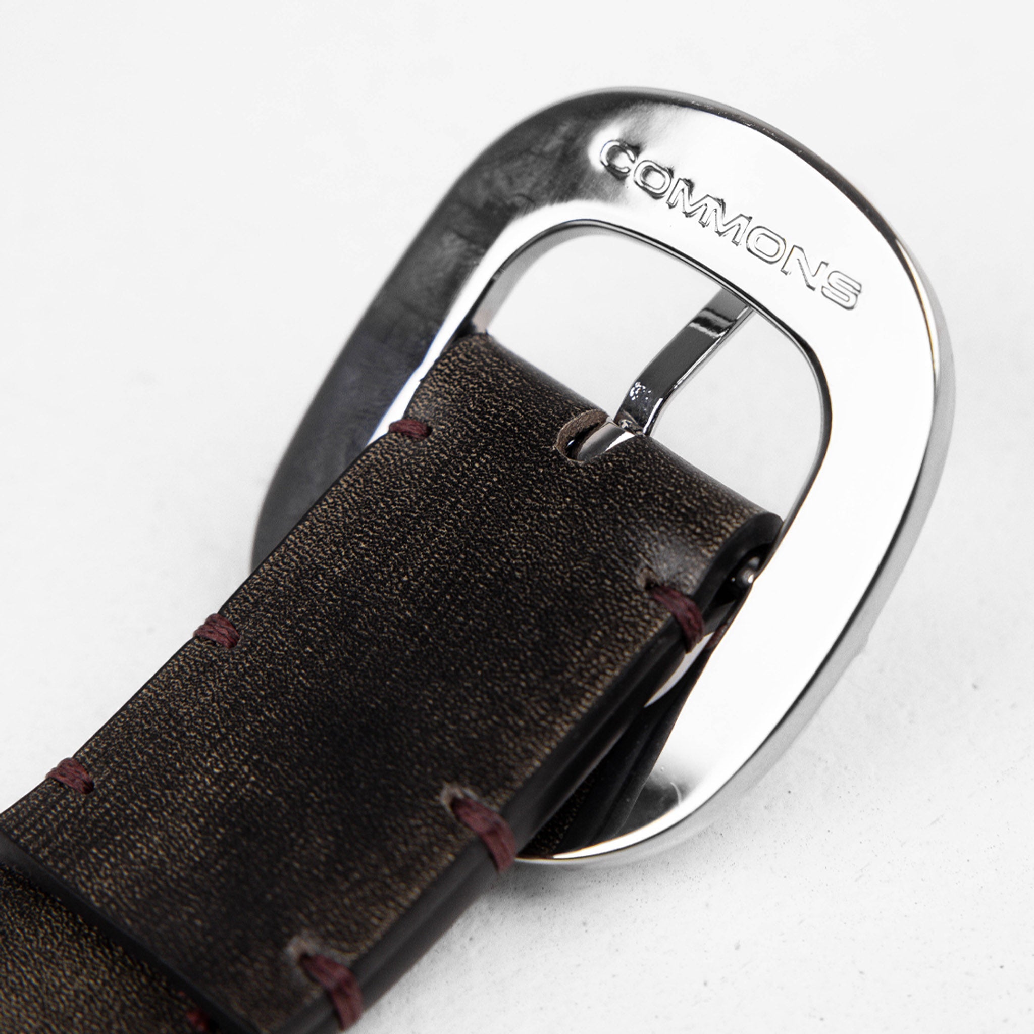 Commons Studios Starslinger Leather Belt Smoke
