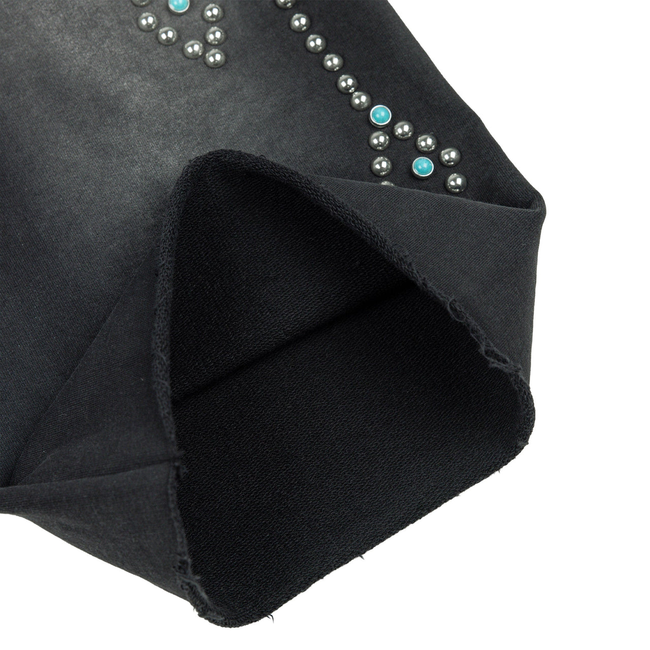 Commons Turquoise Rivet Sweatshort Vintage Black