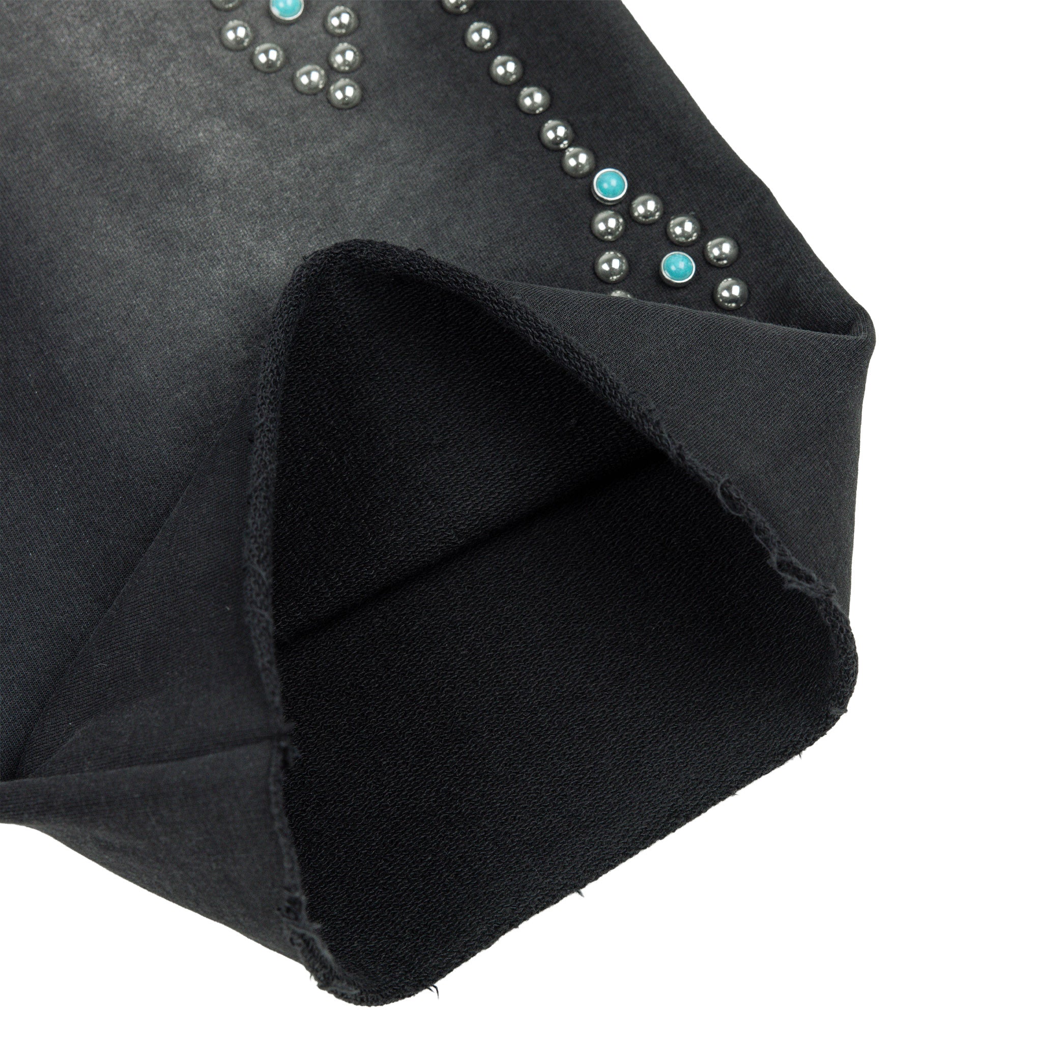 Commons Turquoise Rivet Sweatshort Vintage Black