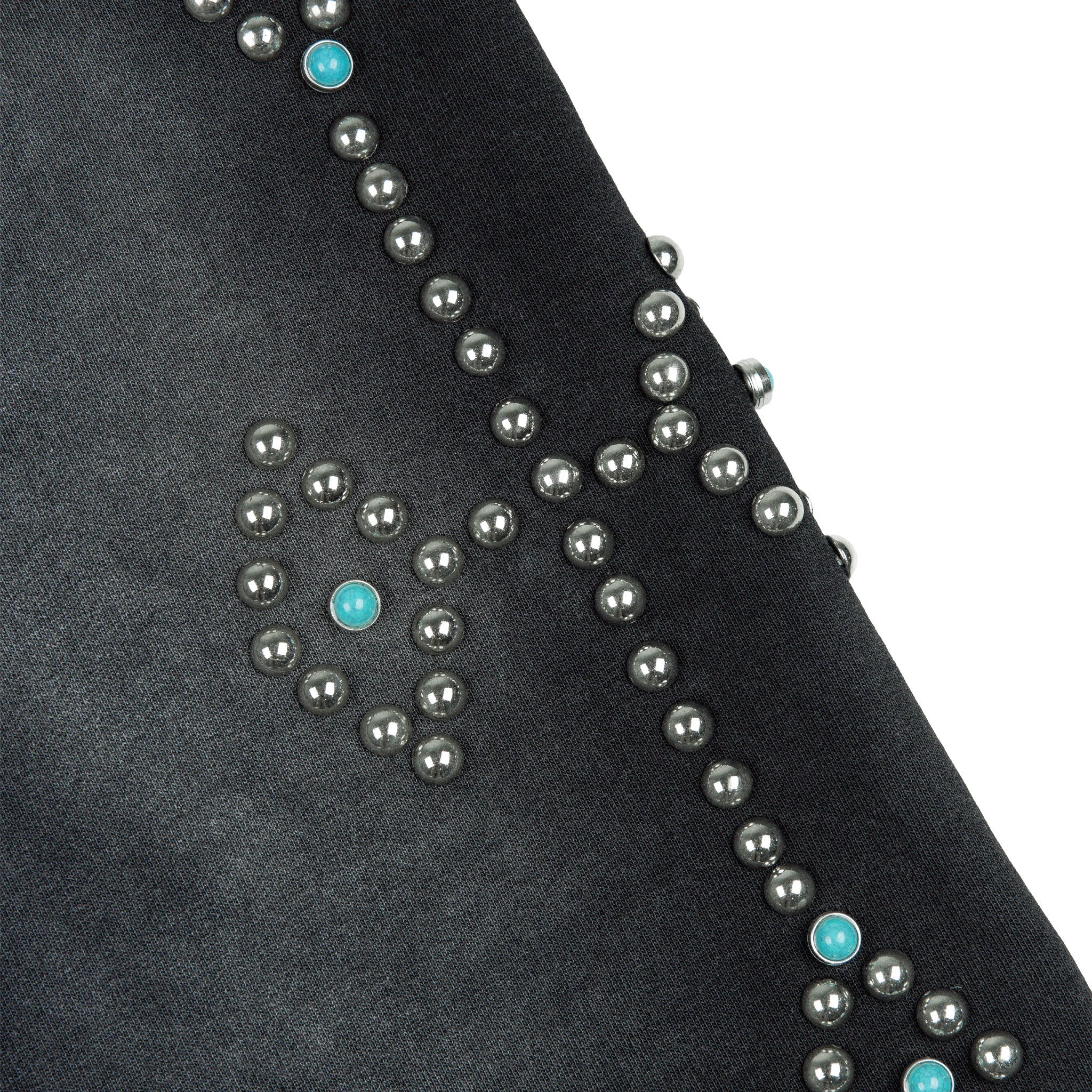 Commons Turquoise Rivet Sweatshort Vintage Black