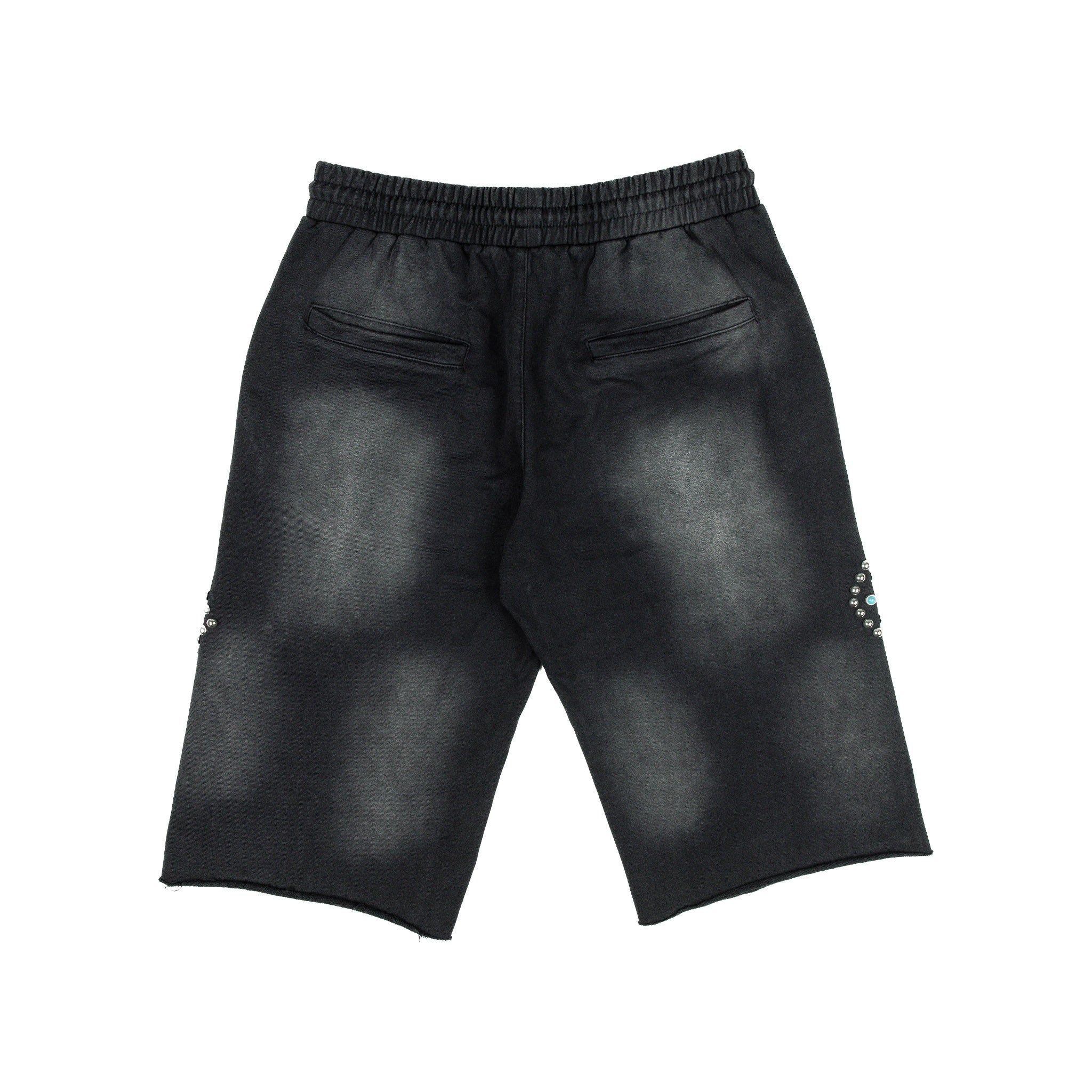 Commons Turquoise Rivet Sweatshort Vintage Black