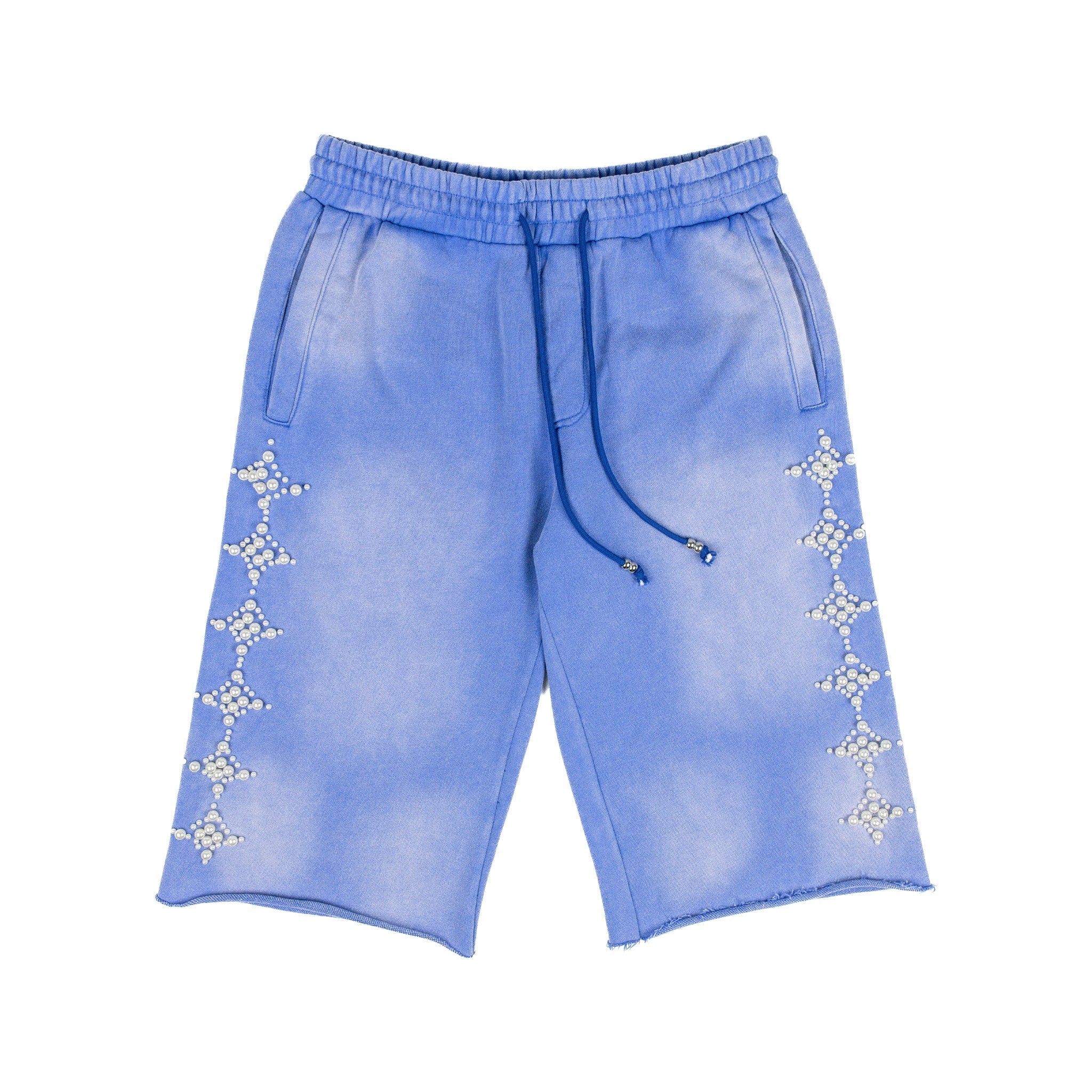 Commons Pearled Star Sweatshort Royal Blue