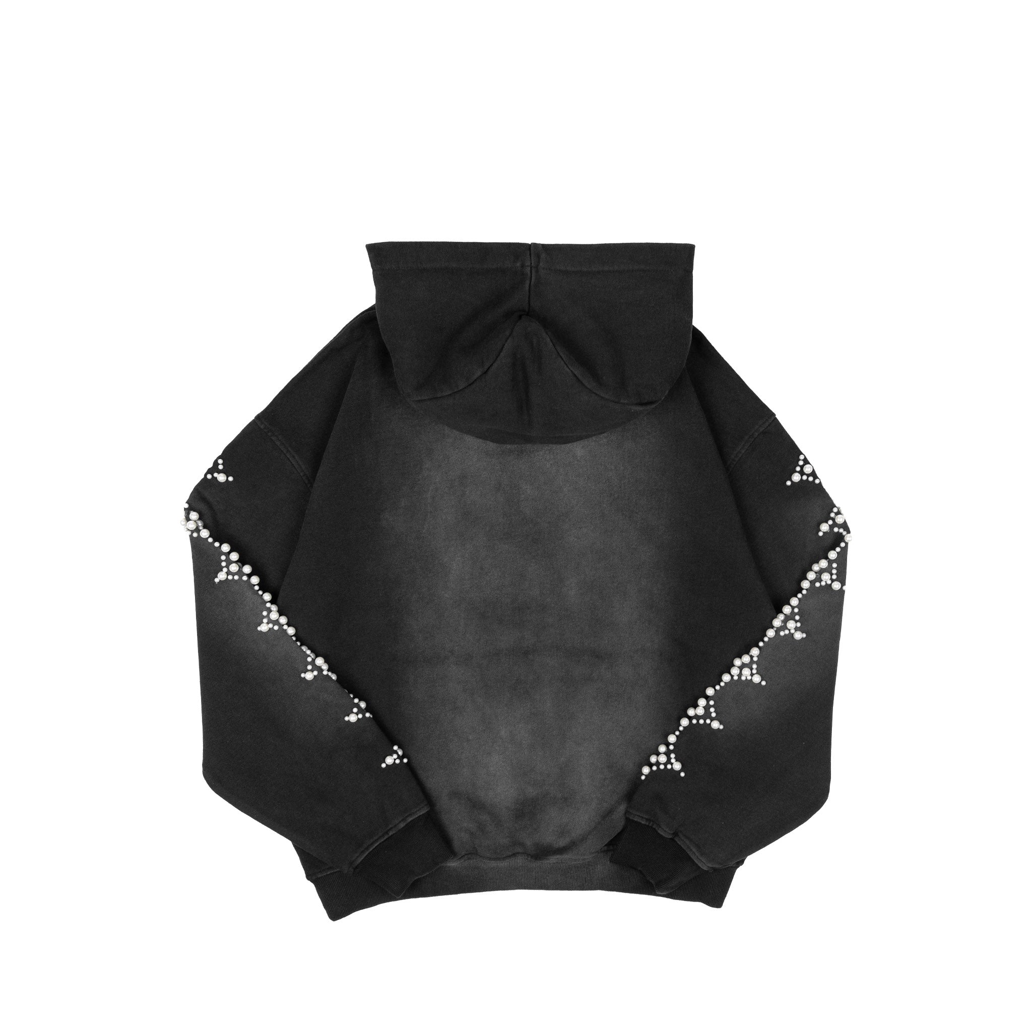 Commons Pearled Star Hoodie Vintage Black