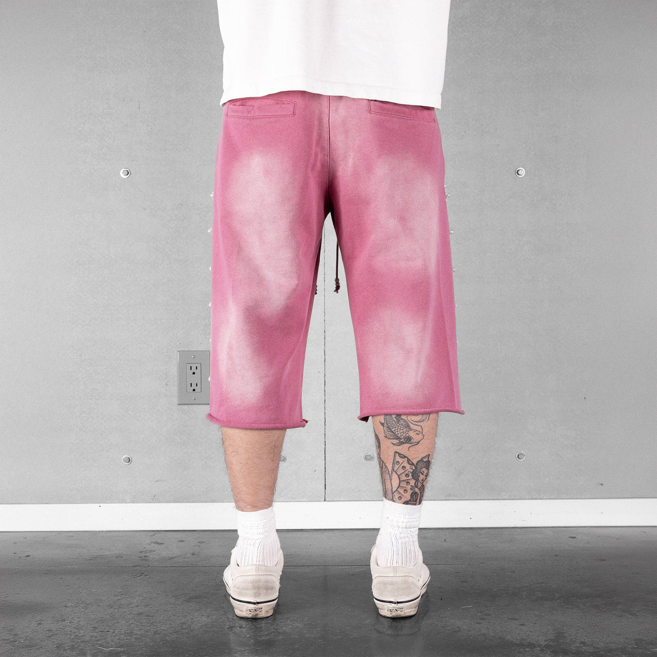 Commons Pearled Star Sweatshort Pink