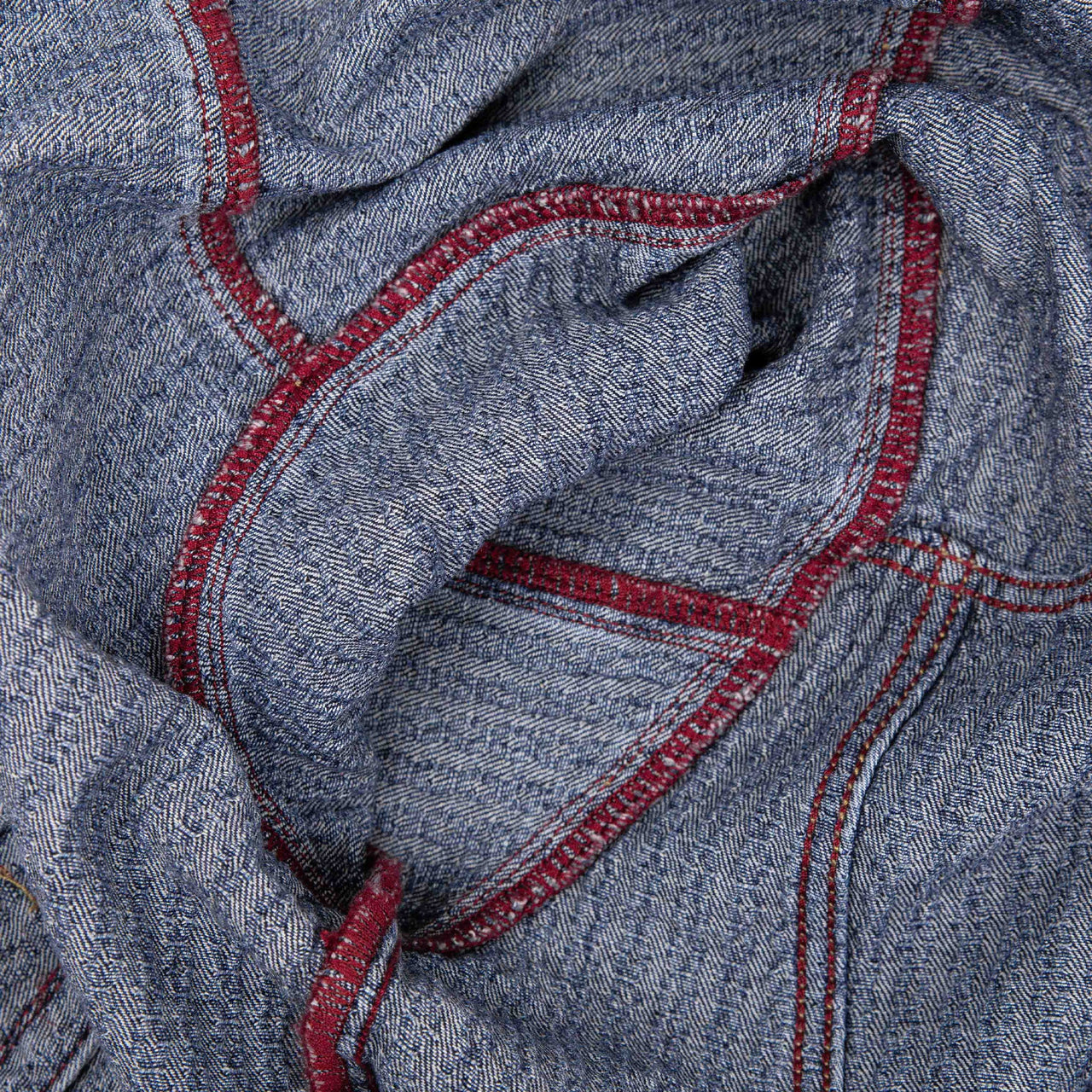 Commons Threaded Denim Jacket Blue