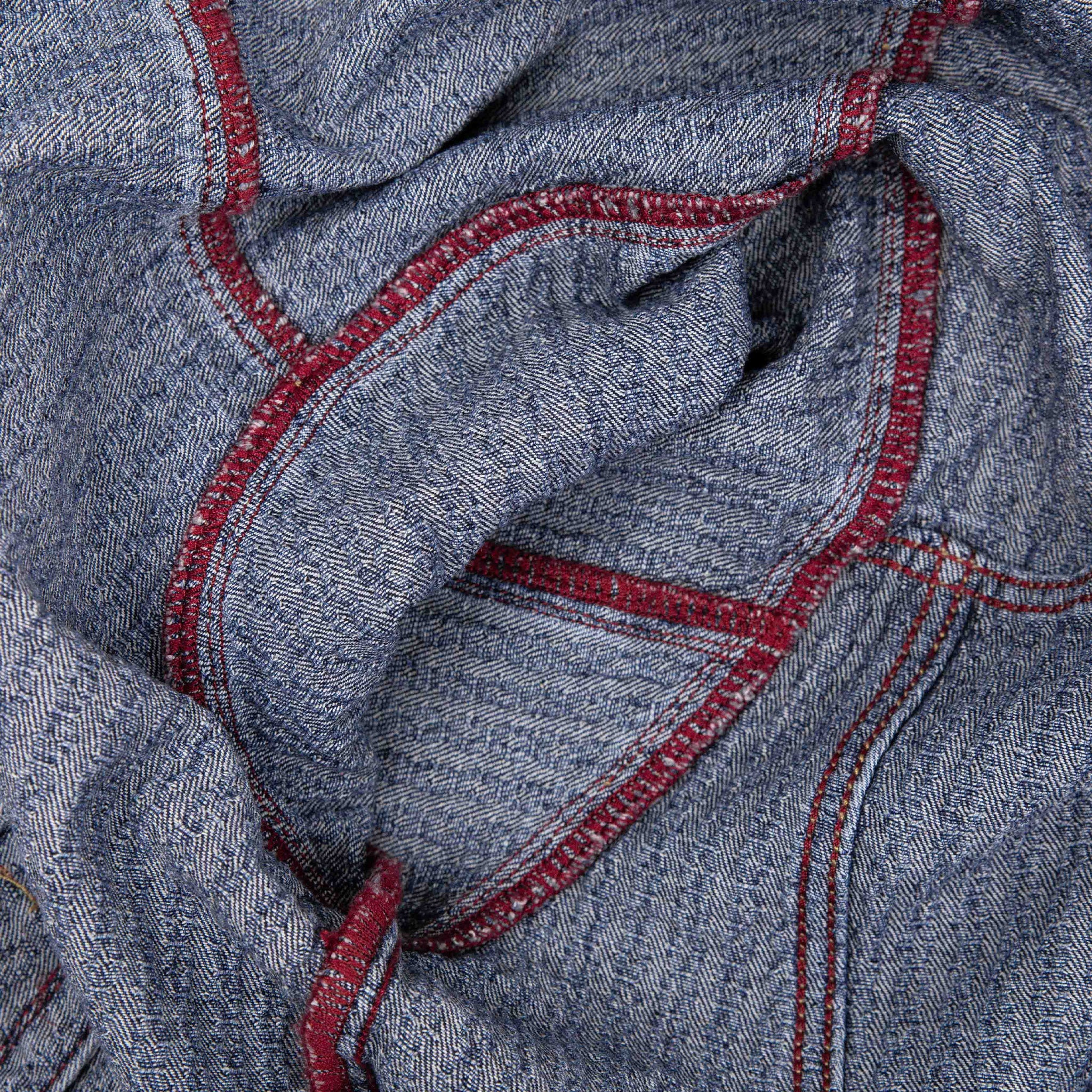 Commons Threaded Denim Jacket Blue