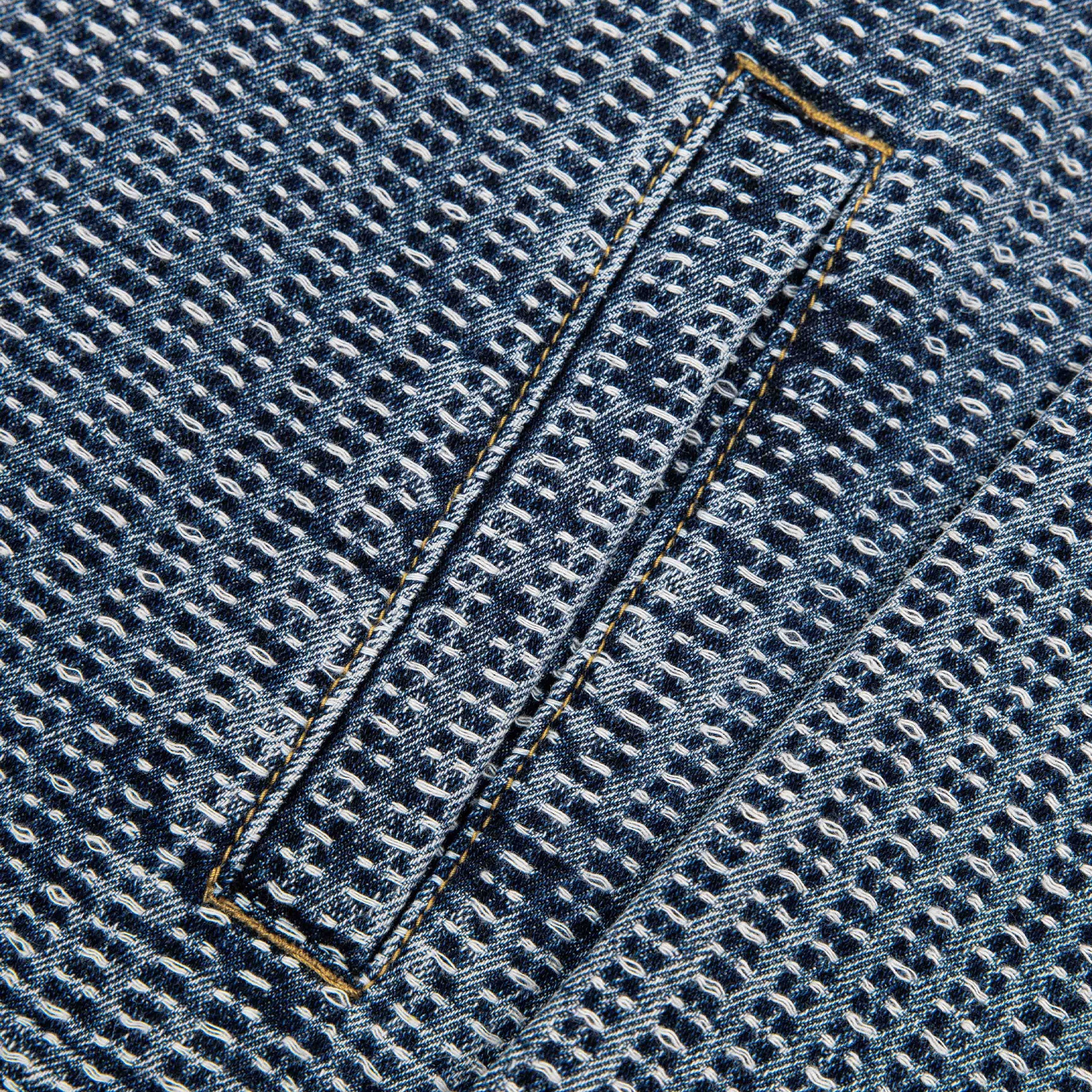 Commons Threaded Denim Jacket Blue