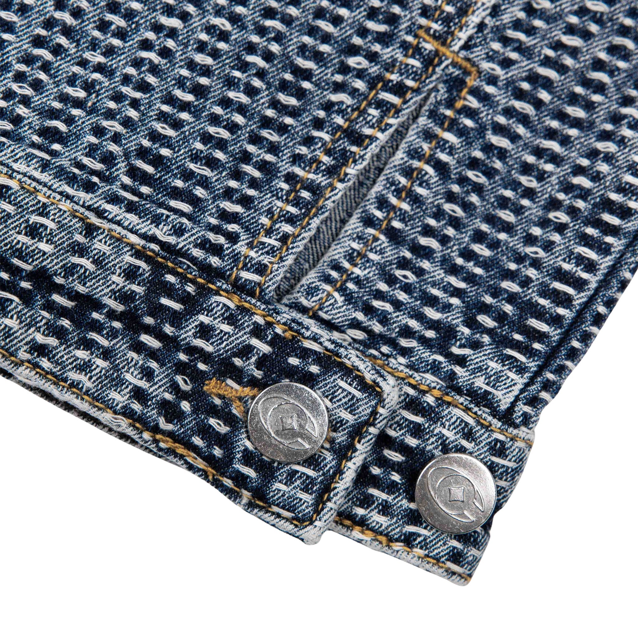 Commons Threaded Denim Jacket Blue