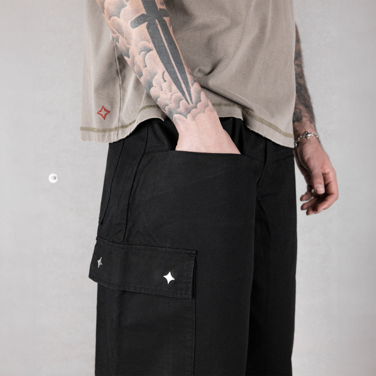 Commons Ripstop Cargo Pant Black