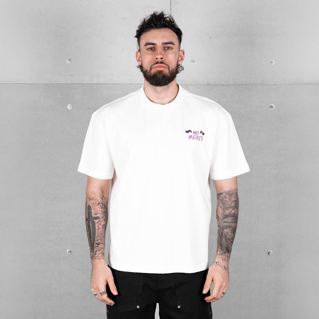 Commons No Mercy Pup Tee White