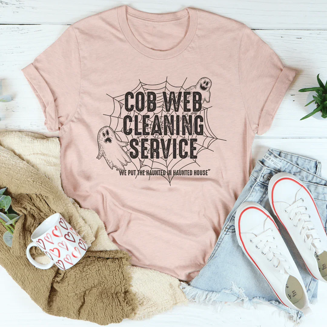 Cob Web Cleaning Service Tee