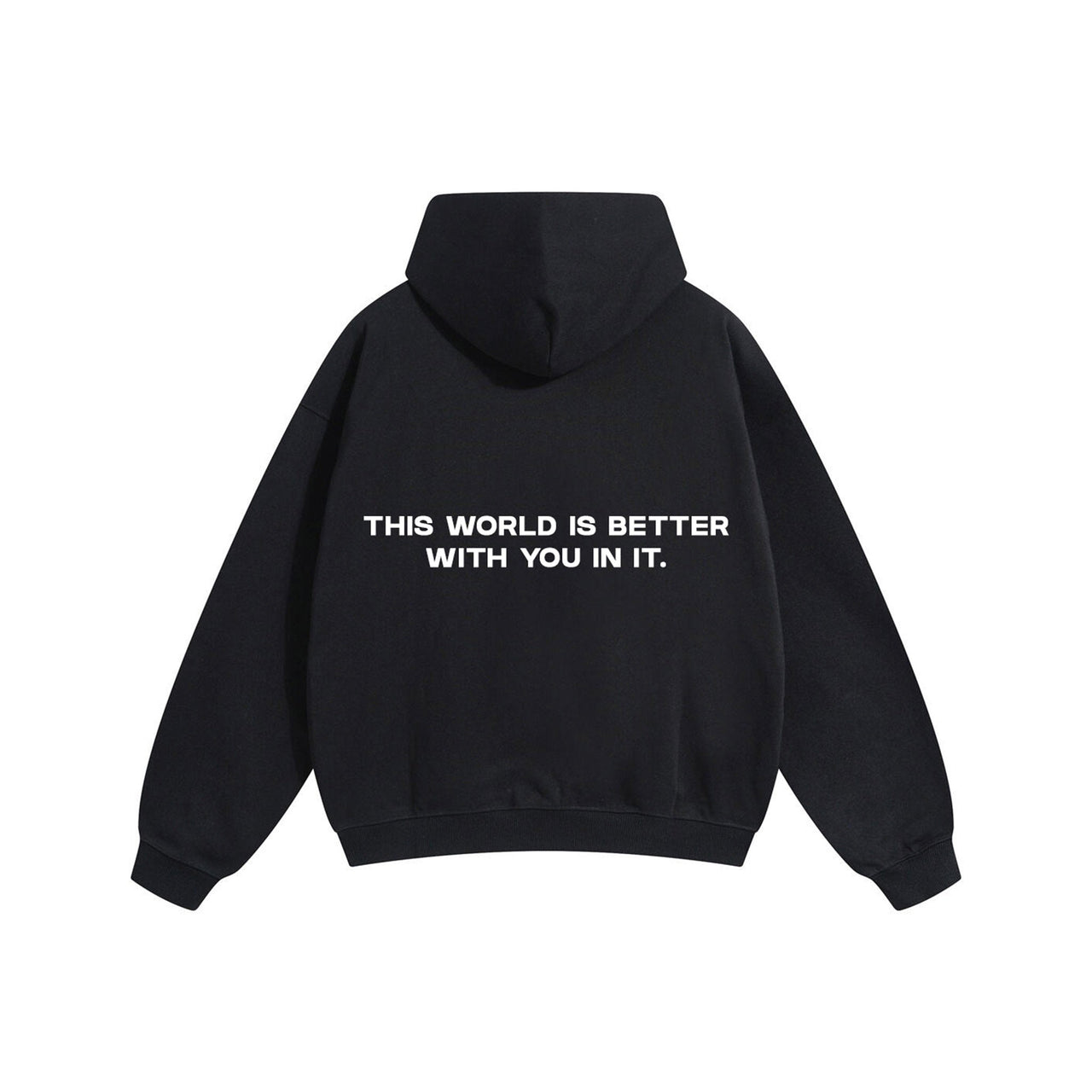 Compliments The World Better With You in It Black Hoodie