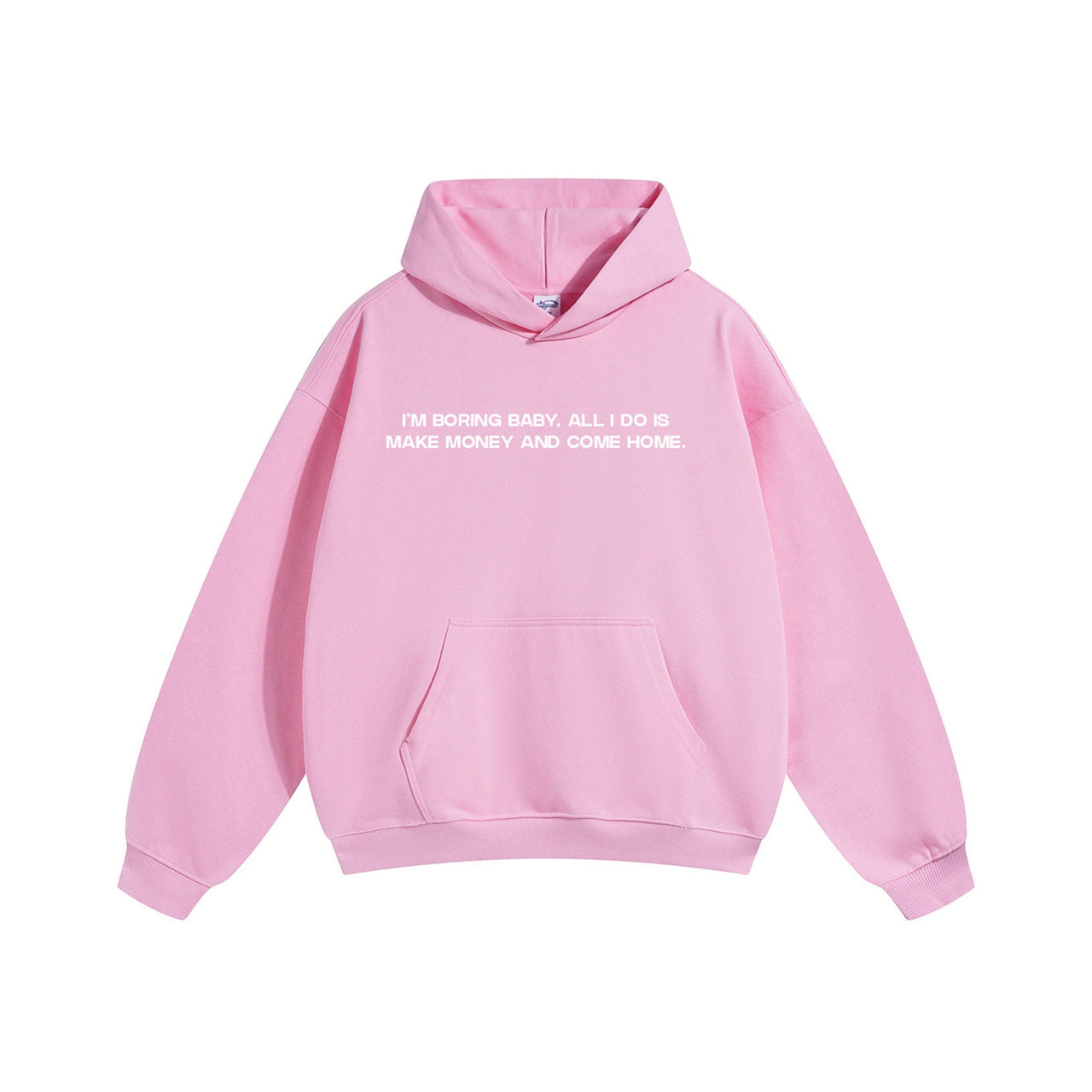 Compliments I'm Boring Baby Pink Hoodie