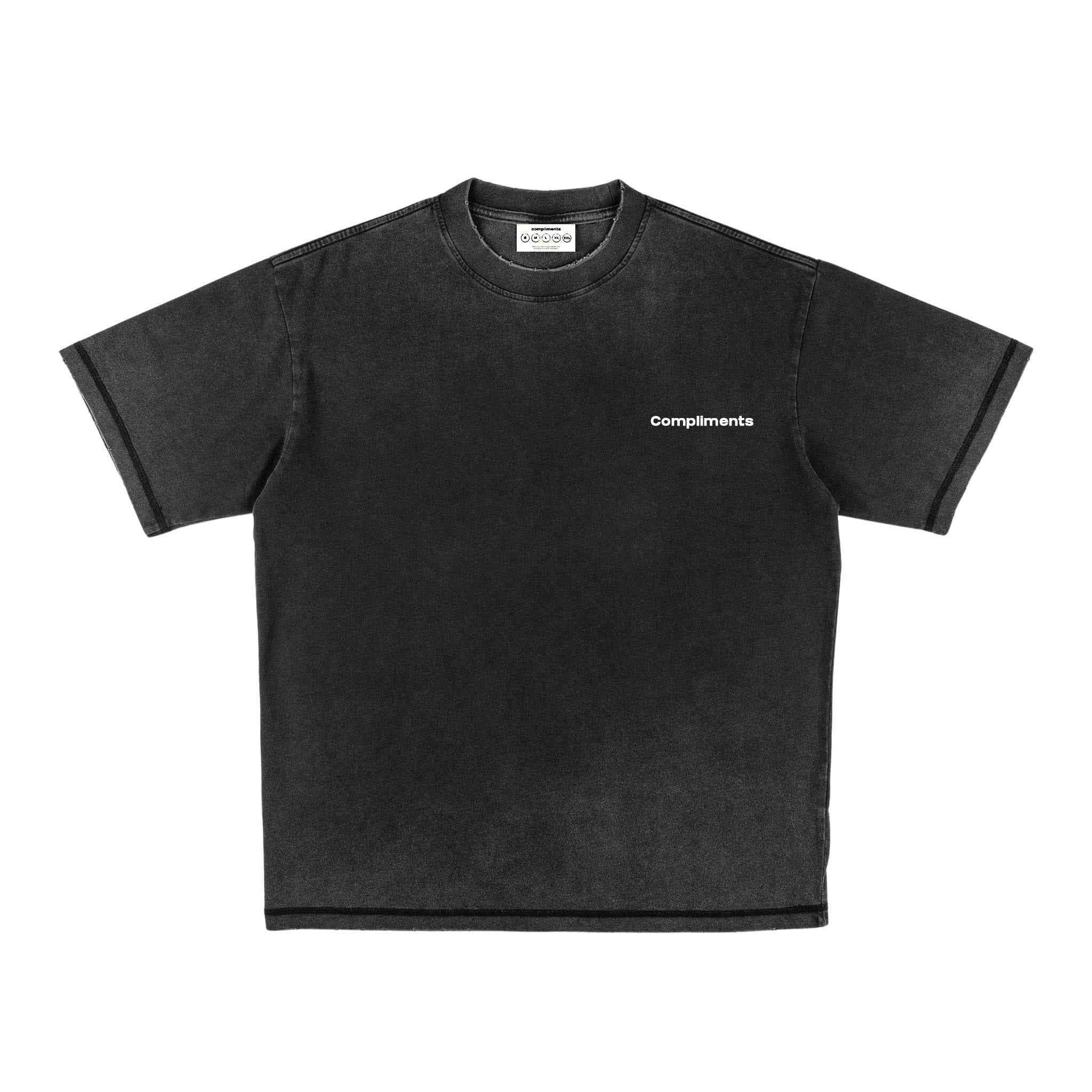 Compliments Not Sorry for Anything Black Vintage Tee