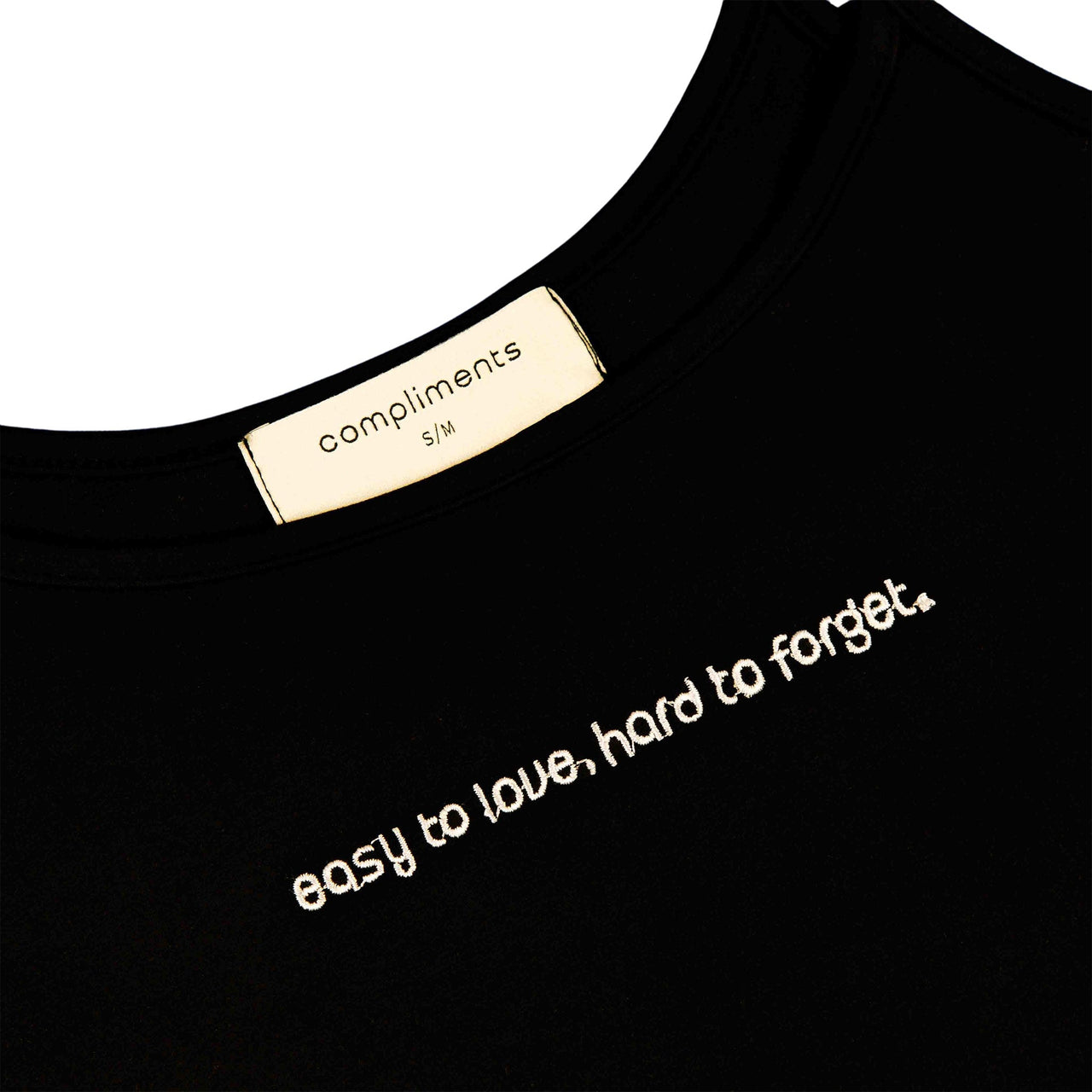 Compliments Easy to Love, Hard to Forget Women's Tank Black
