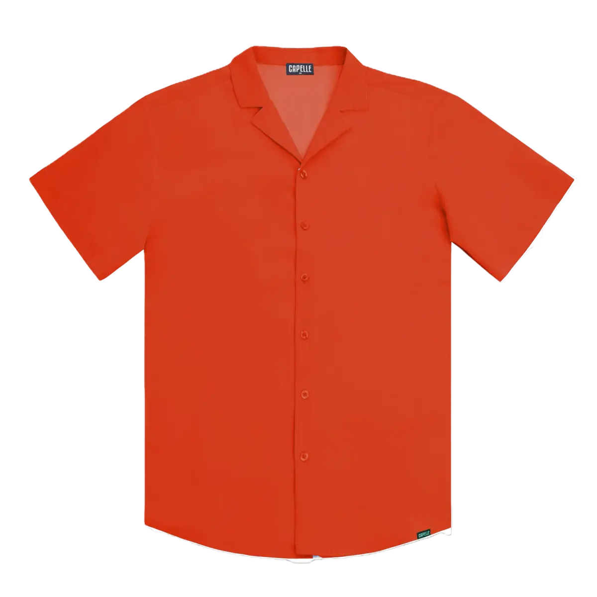 Men’s Short Sleeve Tailored Fit Button-Down Shirt – Coral
