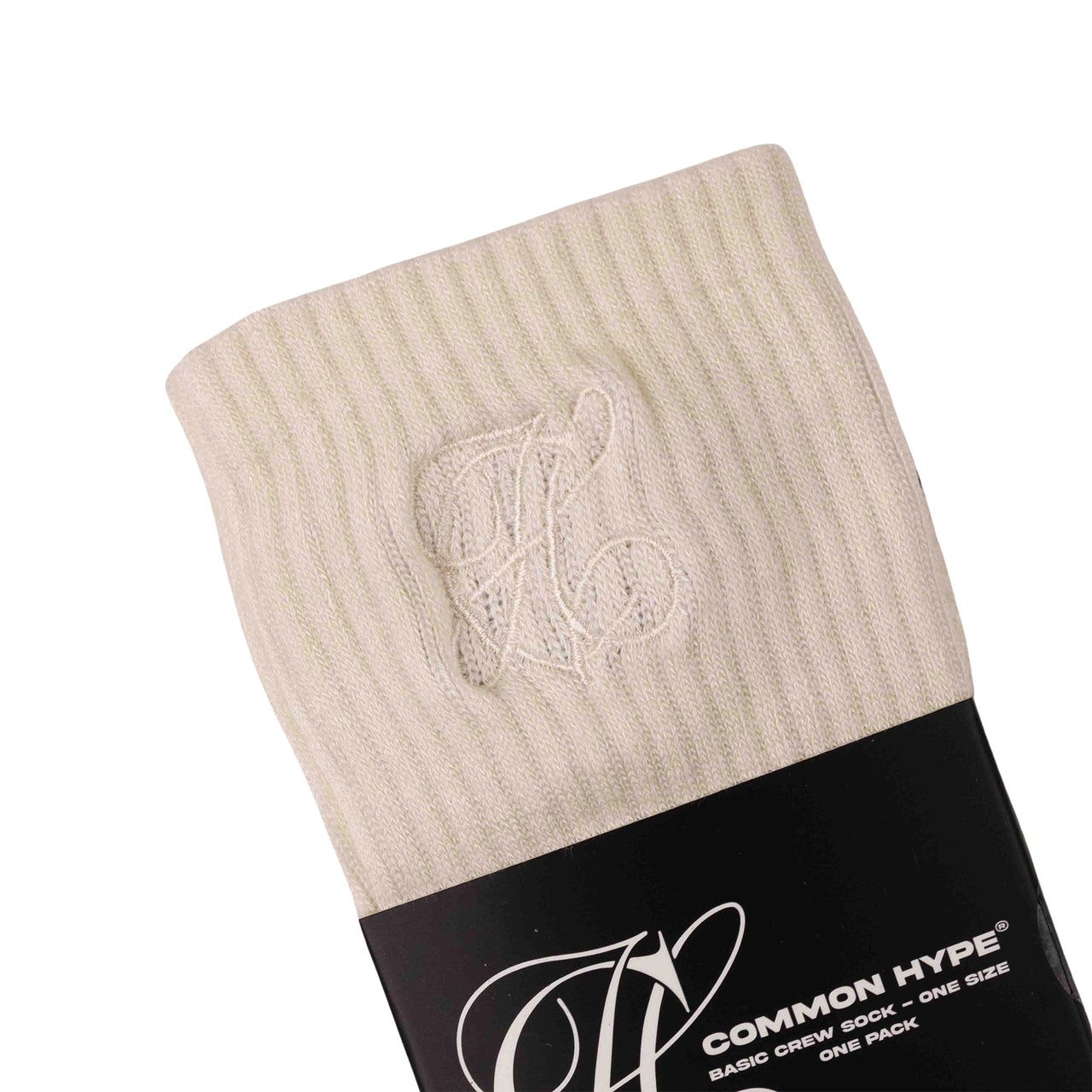 Common Hype Mid Cut Socks Cream (3-Pack)