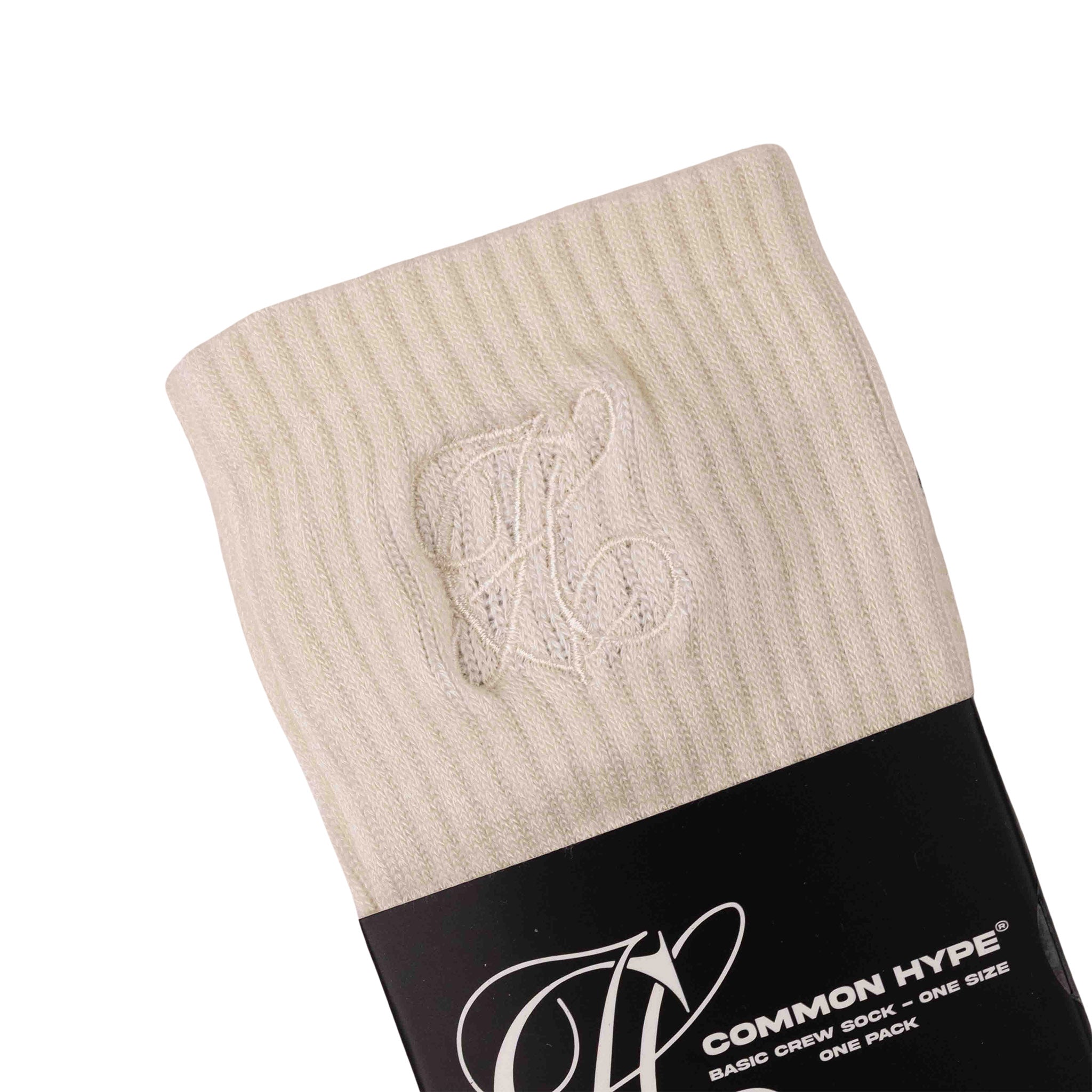 Common Hype Mid Cut Socks Cream (3-Pack)