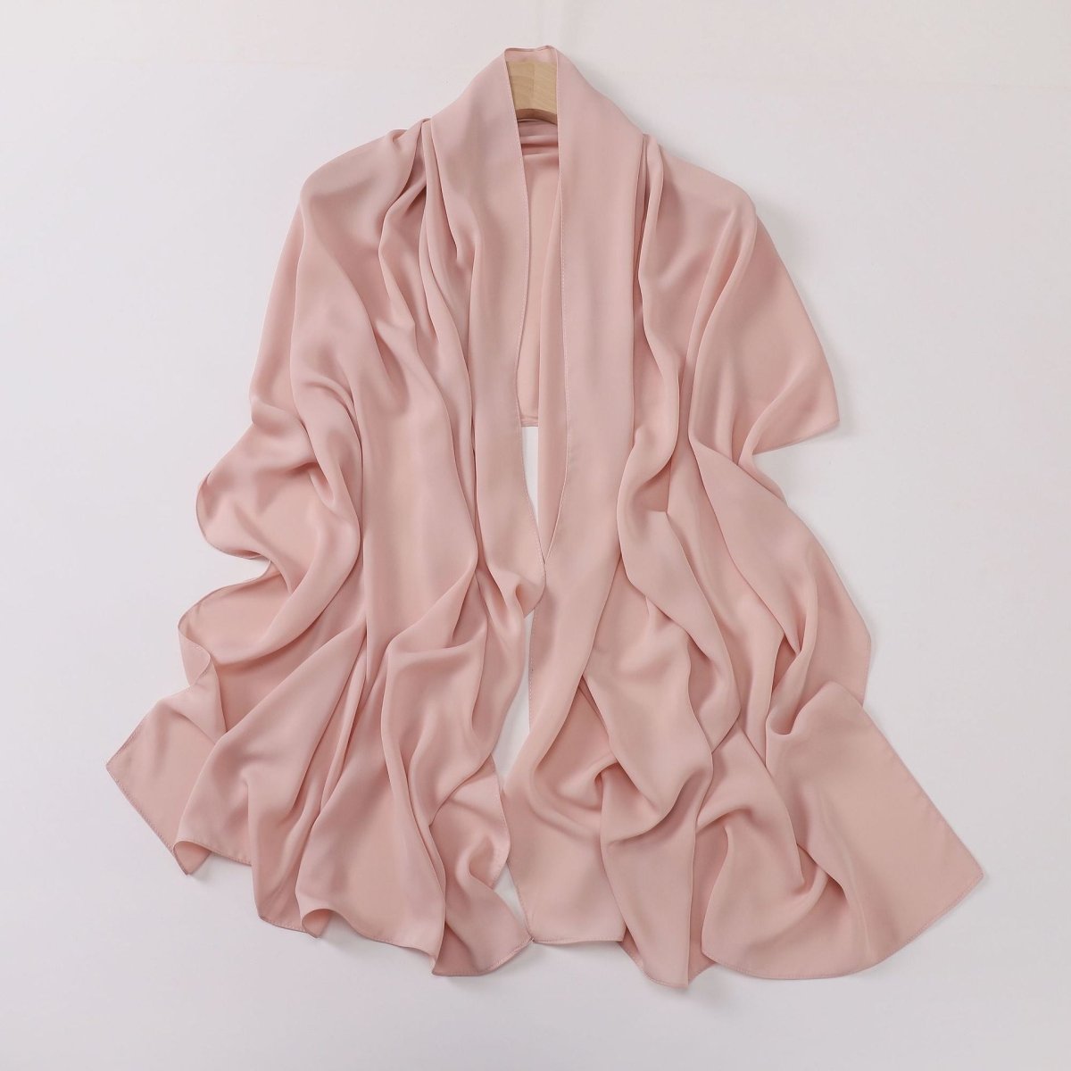 Crinkle-Resistant Long Hijab Silk-Like Hijab (MH154)