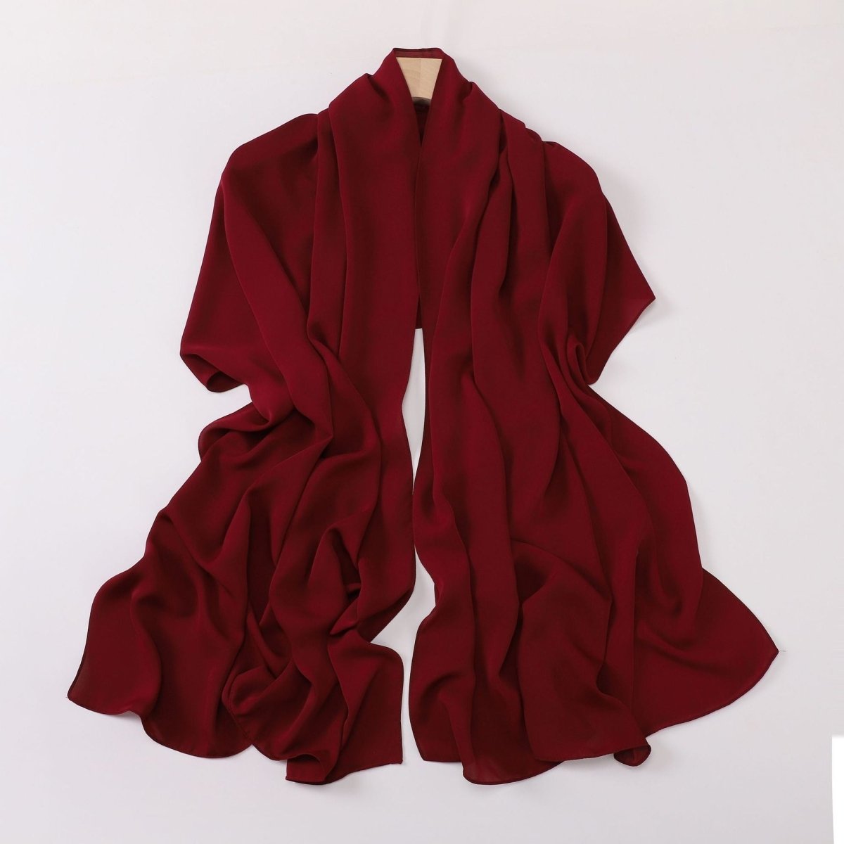 Crinkle-Resistant Long Hijab Silk-Like Hijab (MH154)