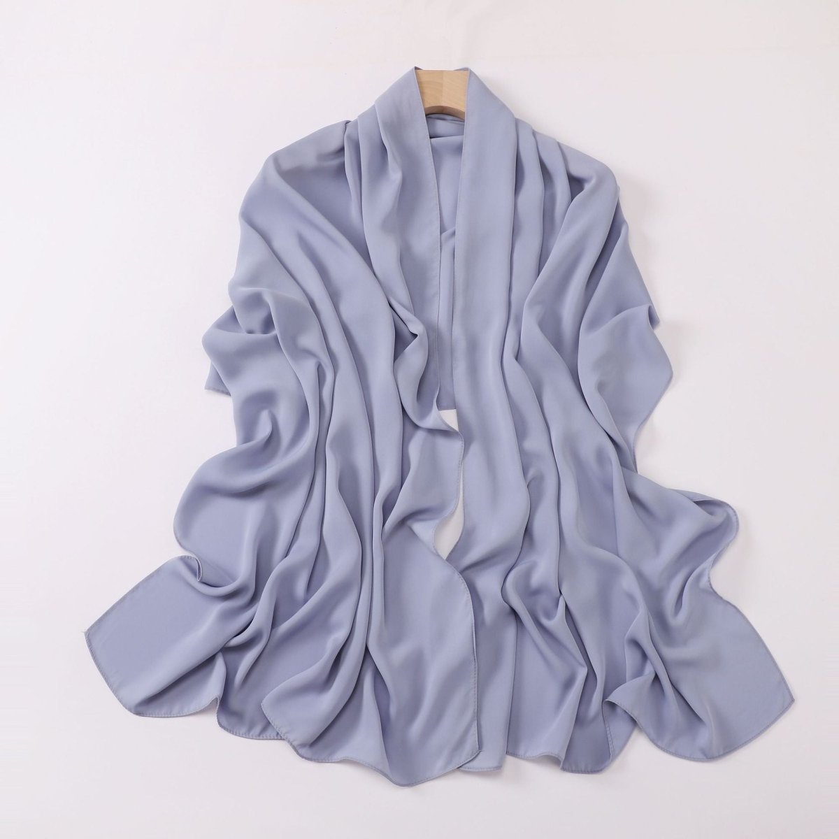Crinkle-Resistant Long Hijab Silk-Like Hijab (MH154)