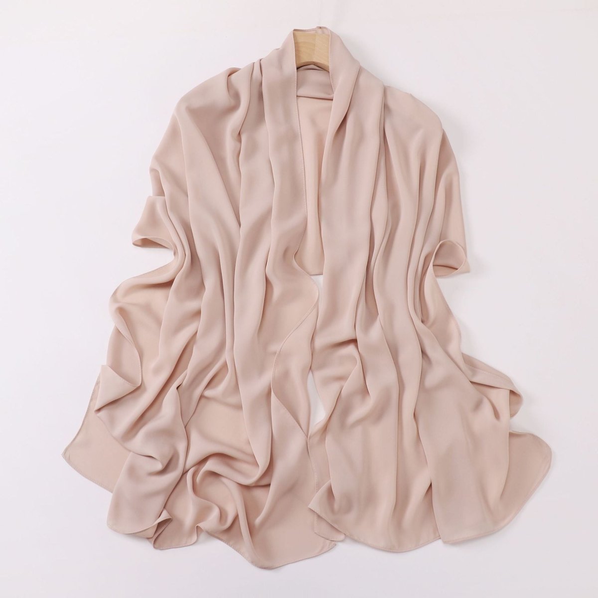 Crinkle-Resistant Long Hijab Silk-Like Hijab (MH154)