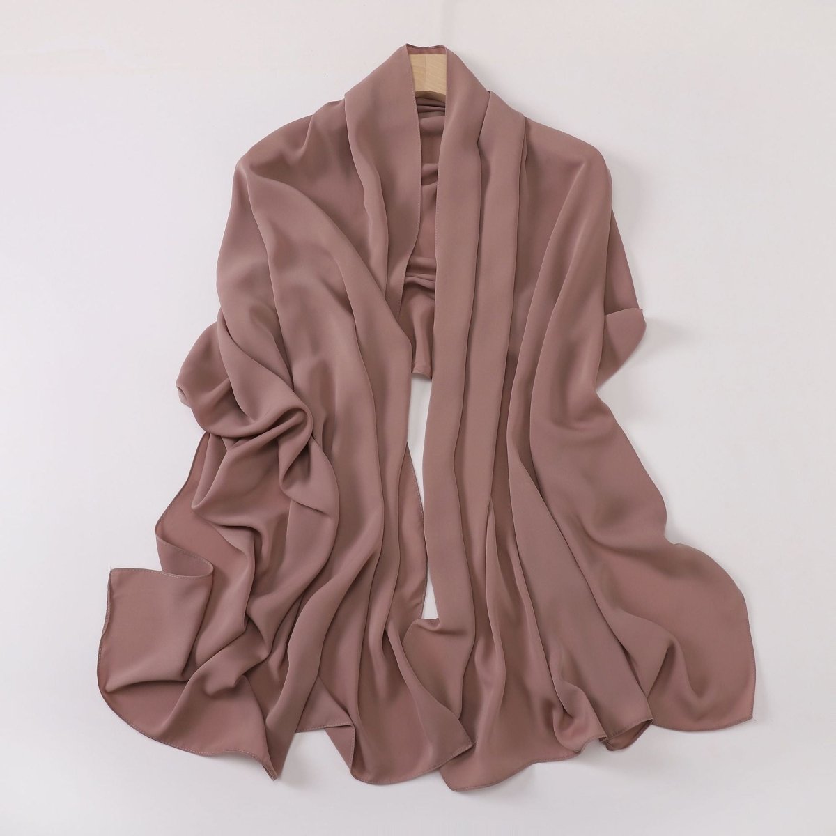 Crinkle-Resistant Long Hijab Silk-Like Hijab (MH154)