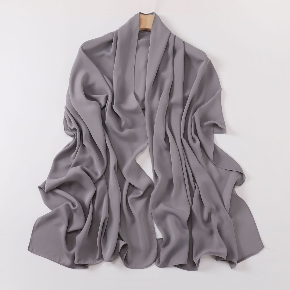 Crinkle-Resistant Long Hijab Silk-Like Hijab (MH154)